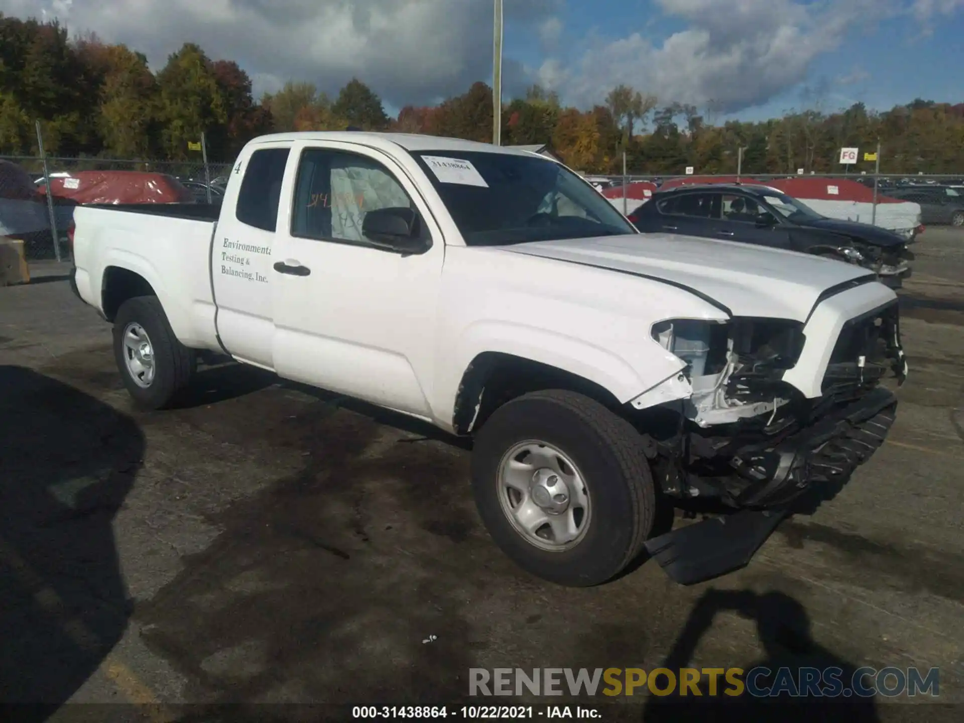 1 Photograph of a damaged car 5TFRX5GN4LX180824 TOYOTA TACOMA 2WD 2020