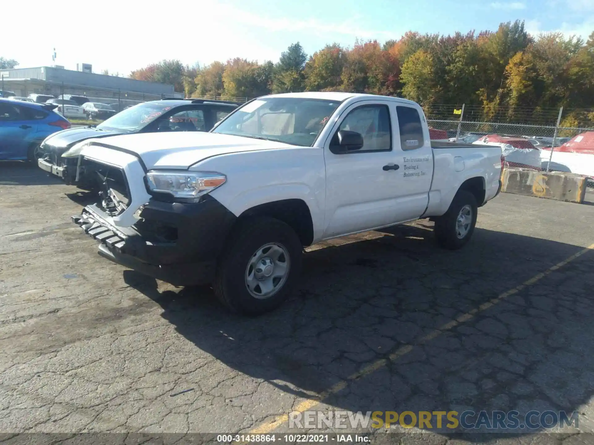 2 Photograph of a damaged car 5TFRX5GN4LX180824 TOYOTA TACOMA 2WD 2020