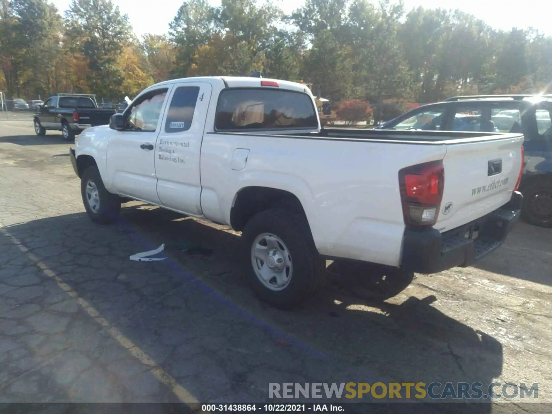 3 Photograph of a damaged car 5TFRX5GN4LX180824 TOYOTA TACOMA 2WD 2020