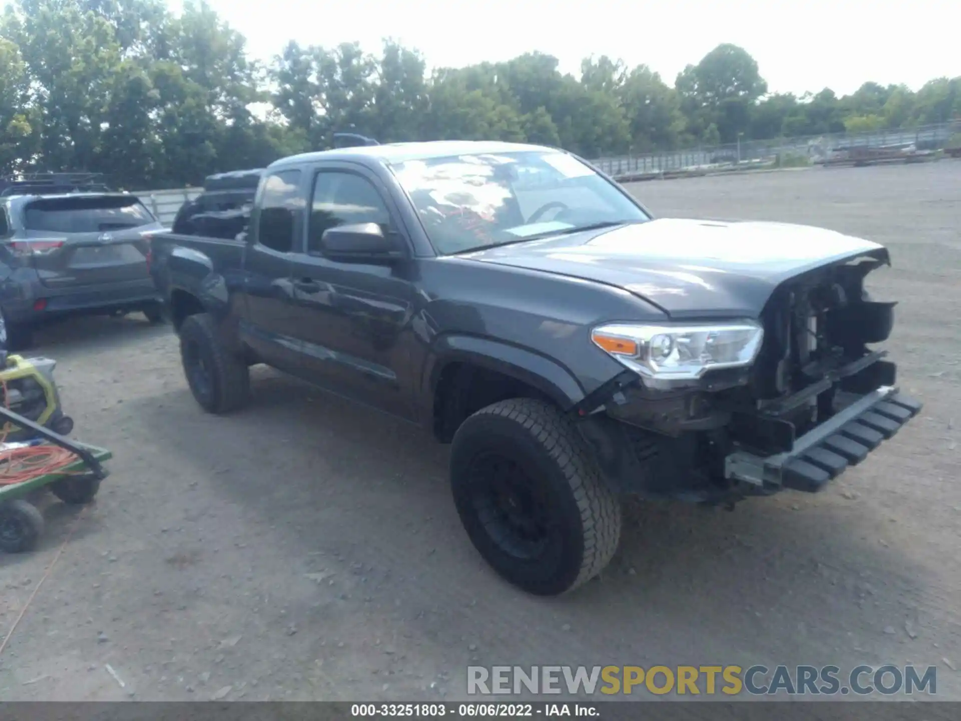 1 Photograph of a damaged car 5TFRX5GN5LX166009 TOYOTA TACOMA 2WD 2020