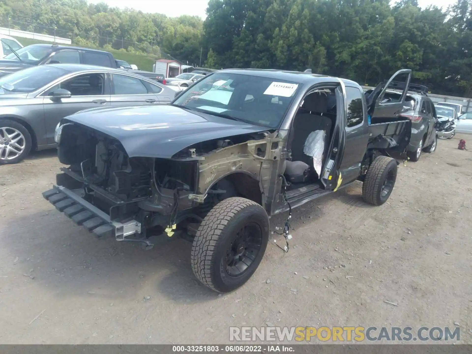 2 Photograph of a damaged car 5TFRX5GN5LX166009 TOYOTA TACOMA 2WD 2020