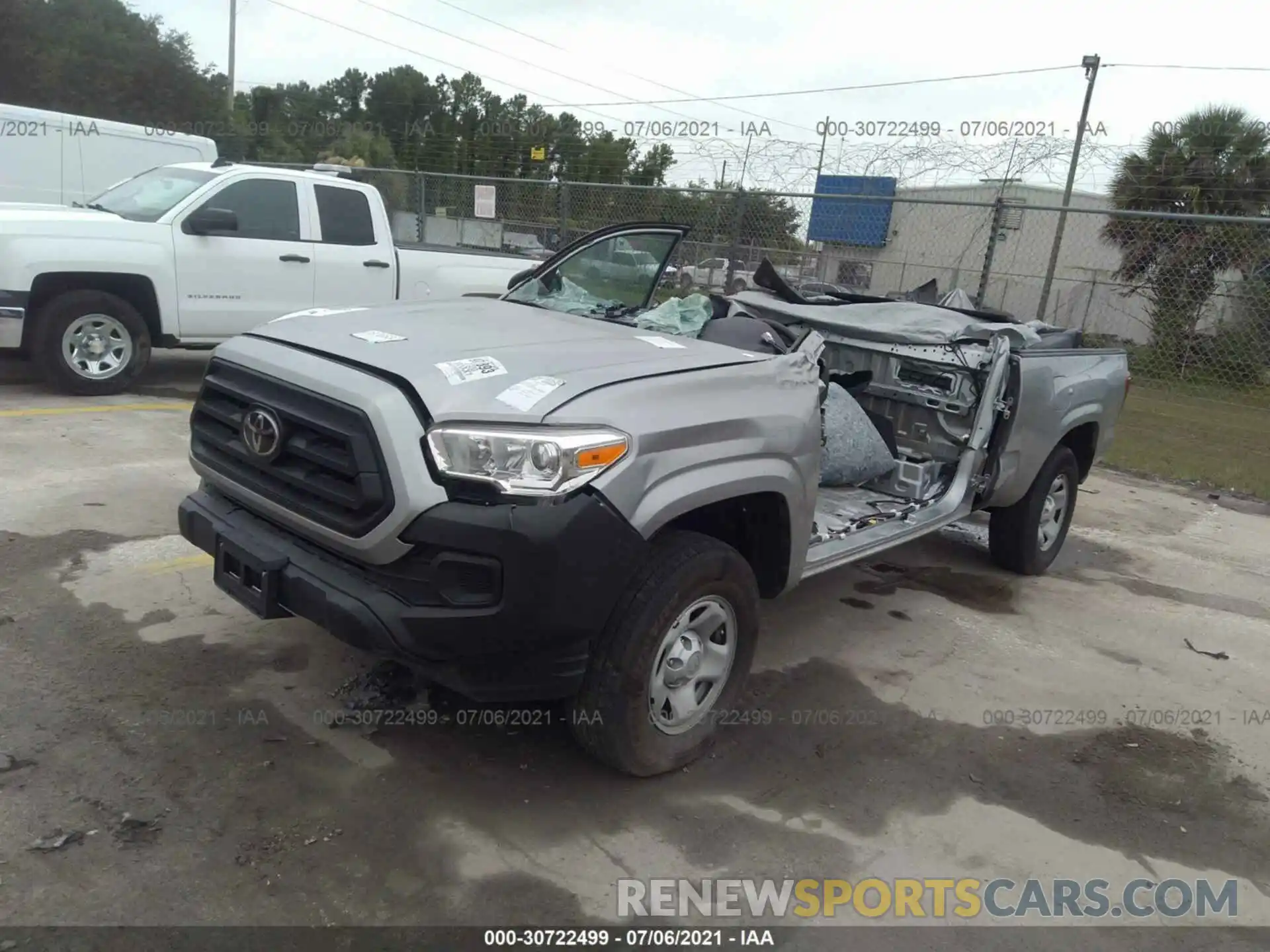 2 Photograph of a damaged car 5TFRX5GN5LX166592 TOYOTA TACOMA 2WD 2020