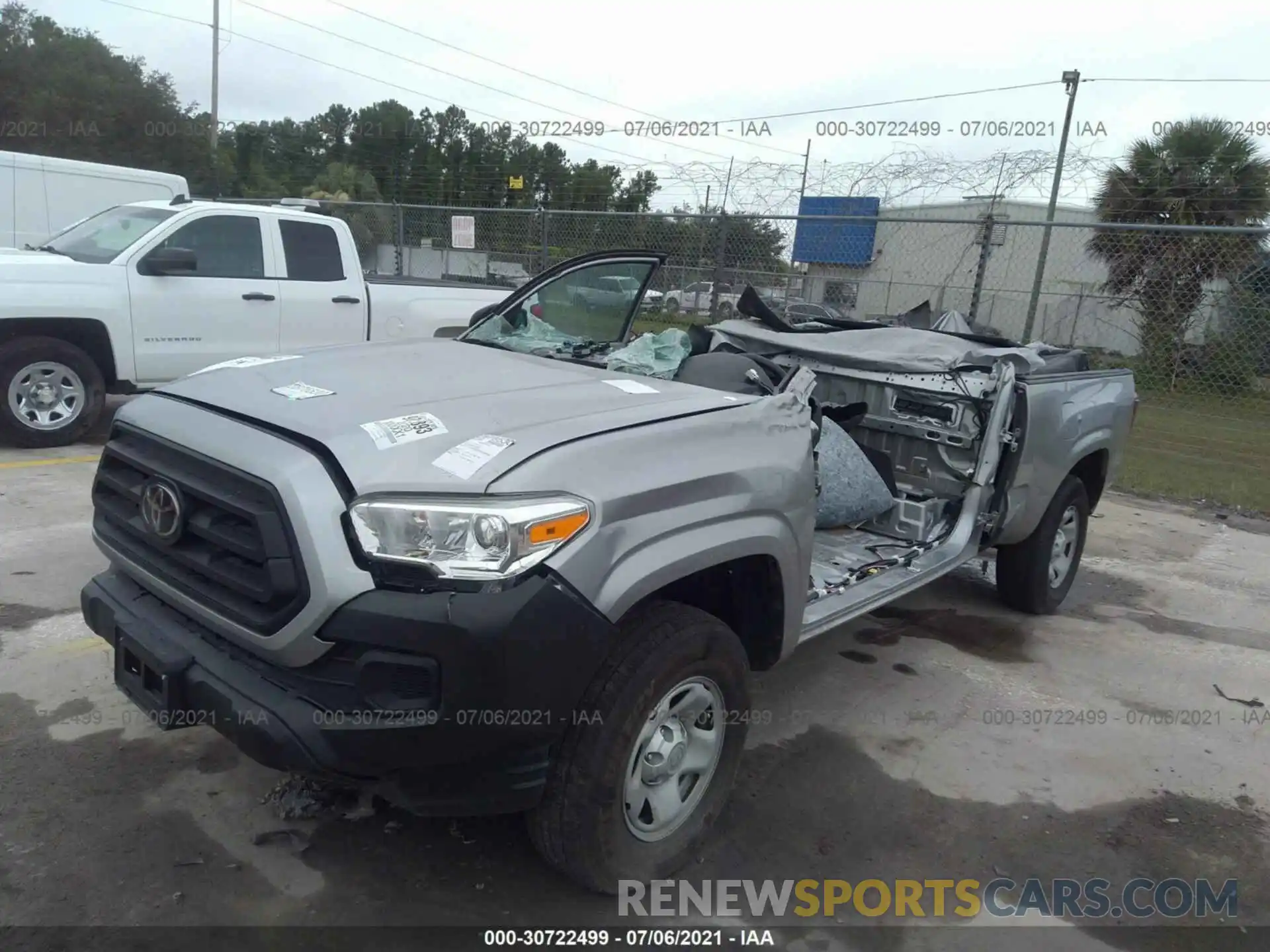 6 Photograph of a damaged car 5TFRX5GN5LX166592 TOYOTA TACOMA 2WD 2020