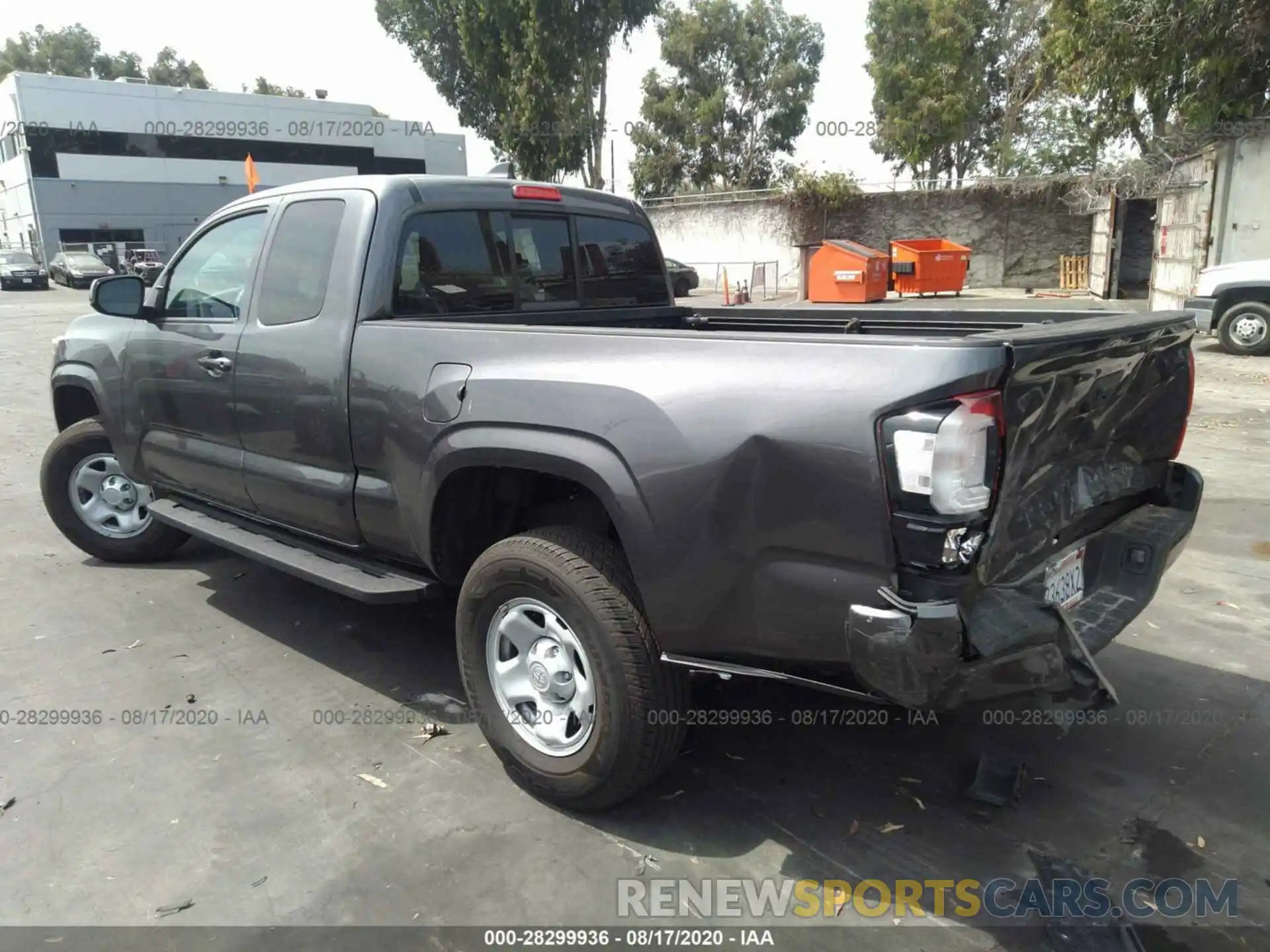 3 Photograph of a damaged car 5TFRX5GN5LX170738 TOYOTA TACOMA 2WD 2020