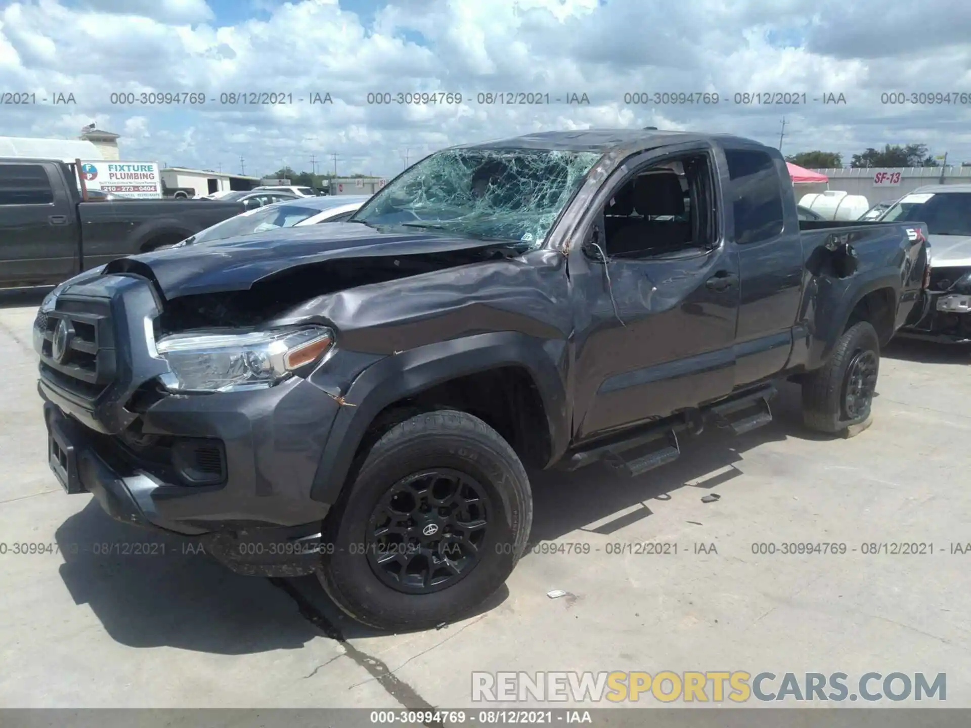 2 Photograph of a damaged car 5TFRX5GN5LX177320 TOYOTA TACOMA 2WD 2020