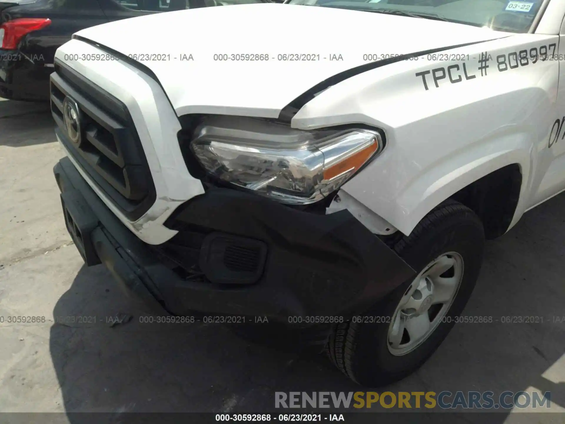 6 Photograph of a damaged car 5TFRX5GN5LX181657 TOYOTA TACOMA 2WD 2020