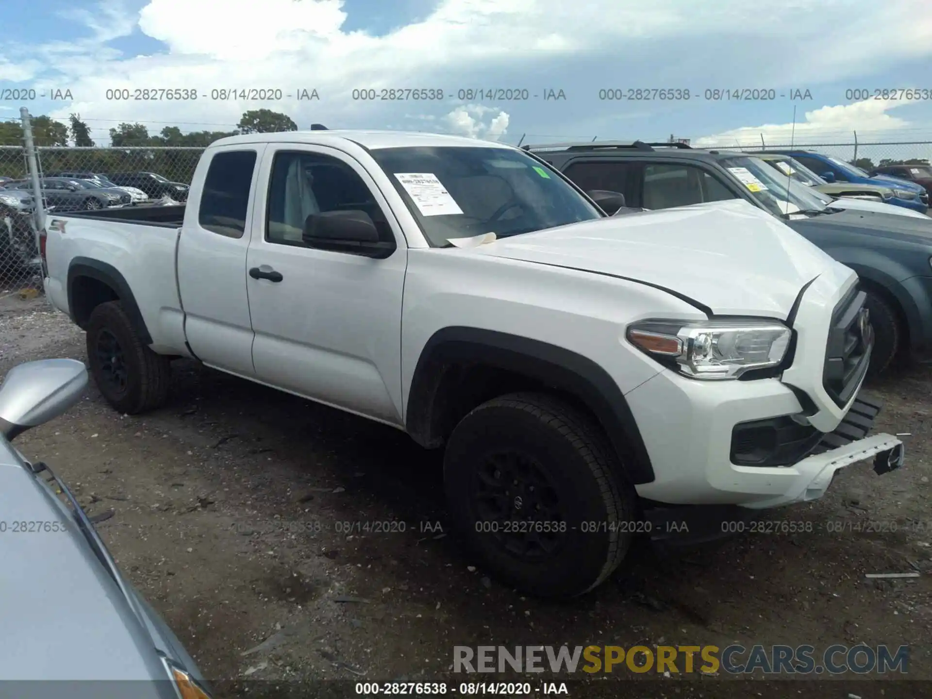 1 Photograph of a damaged car 5TFRX5GN6LX166519 TOYOTA TACOMA 2WD 2020