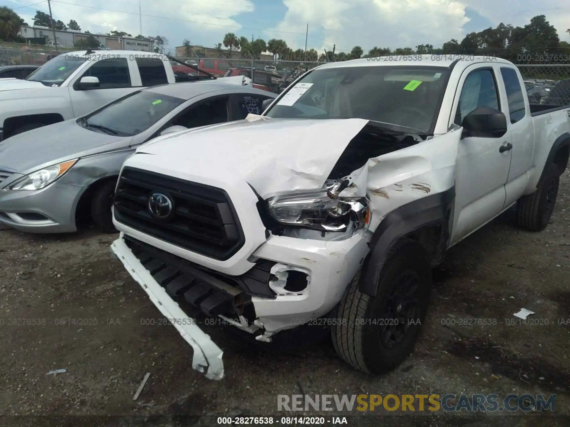 6 Photograph of a damaged car 5TFRX5GN6LX166519 TOYOTA TACOMA 2WD 2020