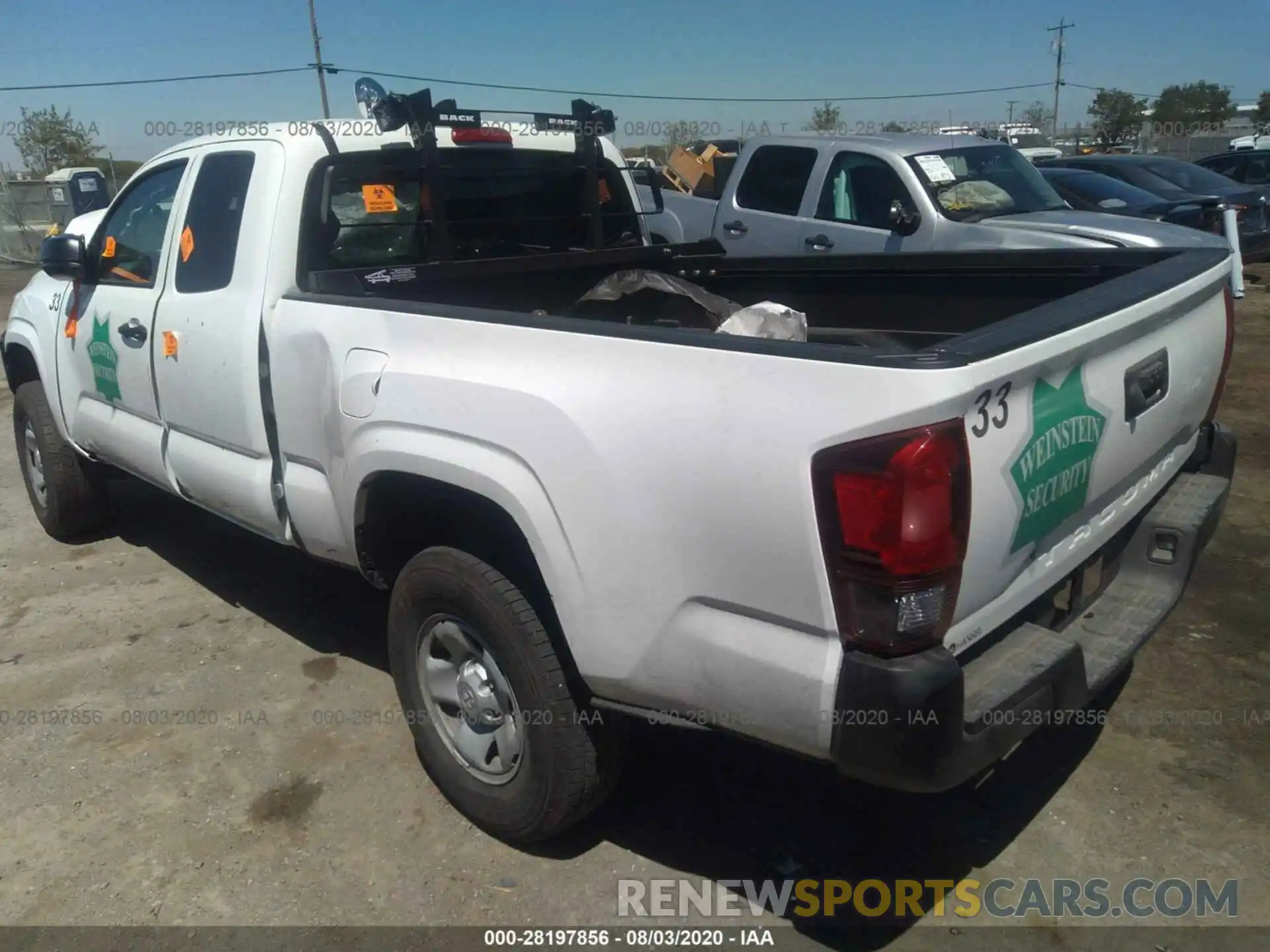 3 Photograph of a damaged car 5TFRX5GN6LX167959 TOYOTA TACOMA 2WD 2020