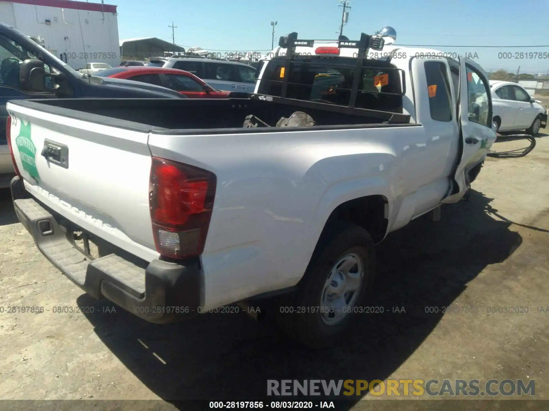 4 Photograph of a damaged car 5TFRX5GN6LX167959 TOYOTA TACOMA 2WD 2020