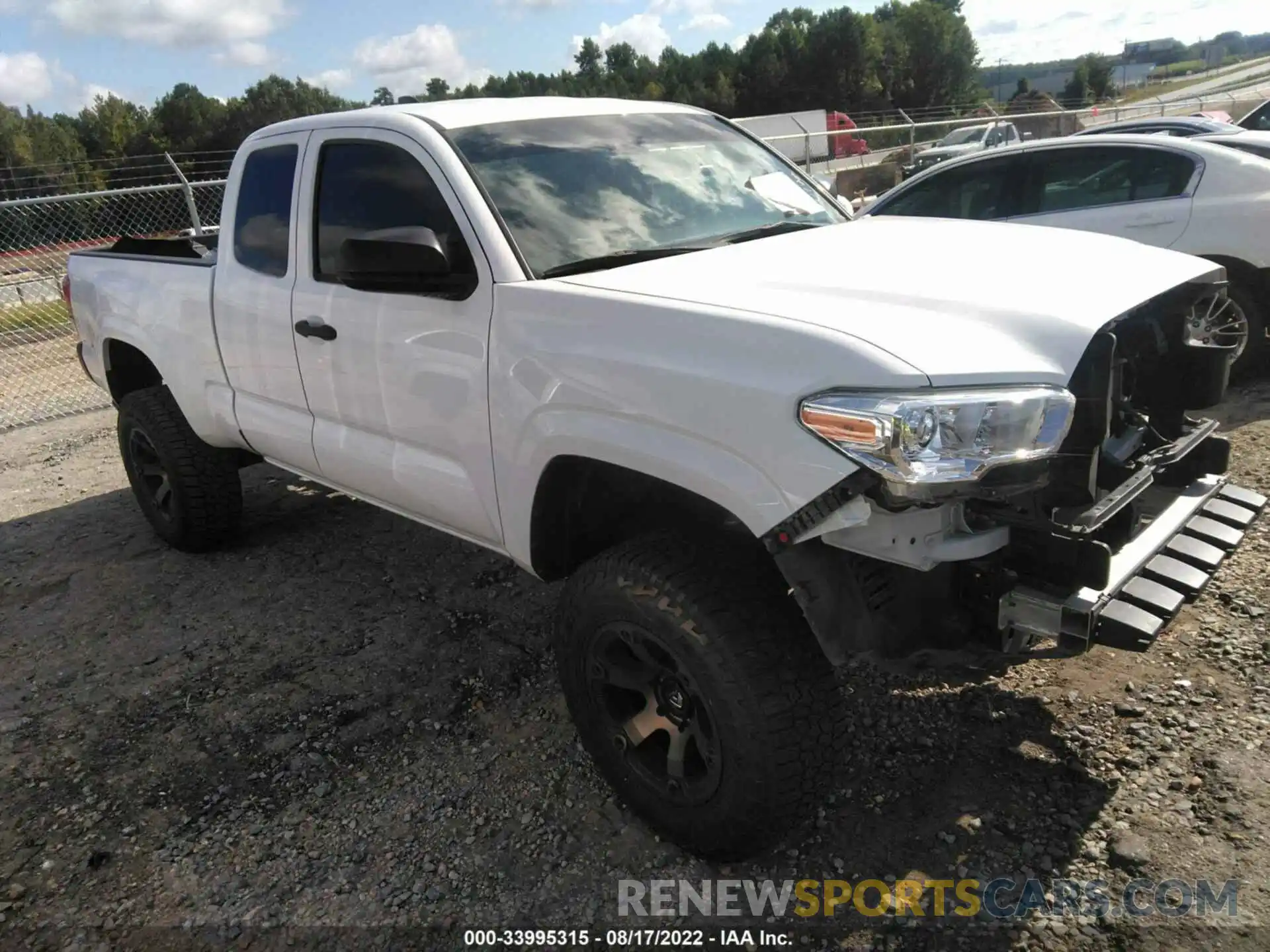 1 Photograph of a damaged car 5TFRX5GN6LX172739 TOYOTA TACOMA 2WD 2020