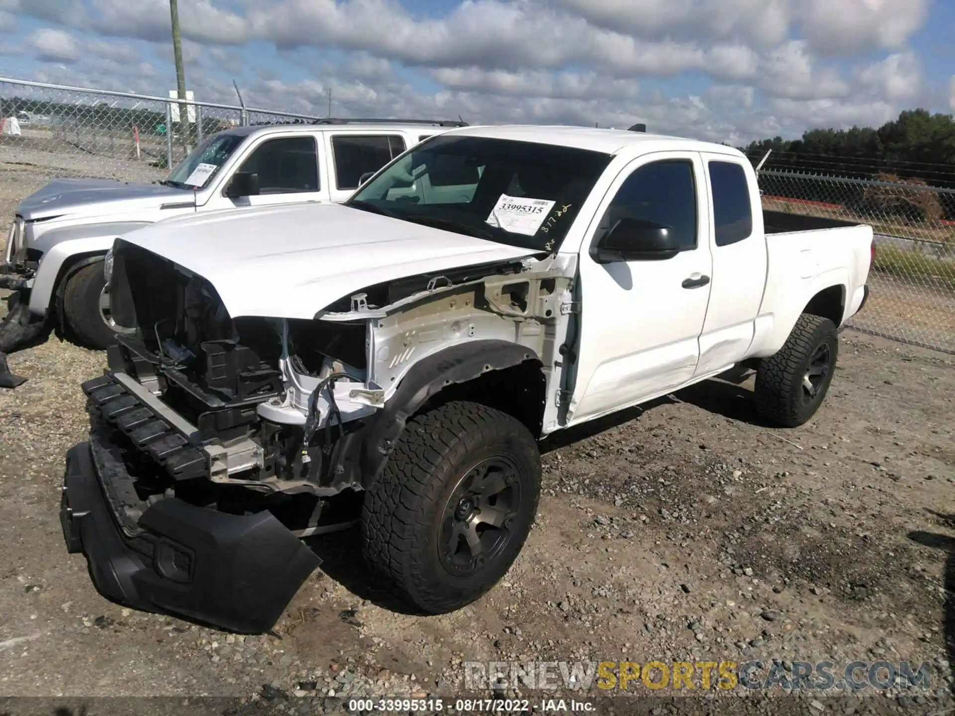 2 Photograph of a damaged car 5TFRX5GN6LX172739 TOYOTA TACOMA 2WD 2020