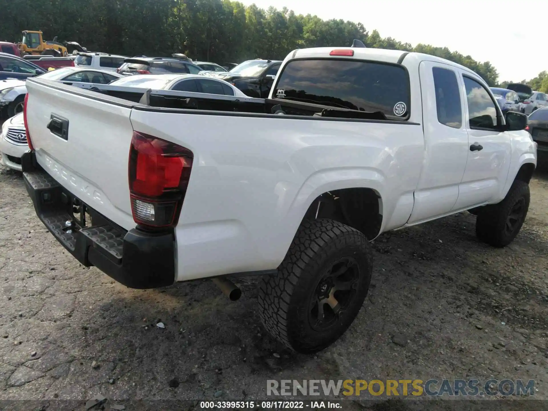 4 Photograph of a damaged car 5TFRX5GN6LX172739 TOYOTA TACOMA 2WD 2020