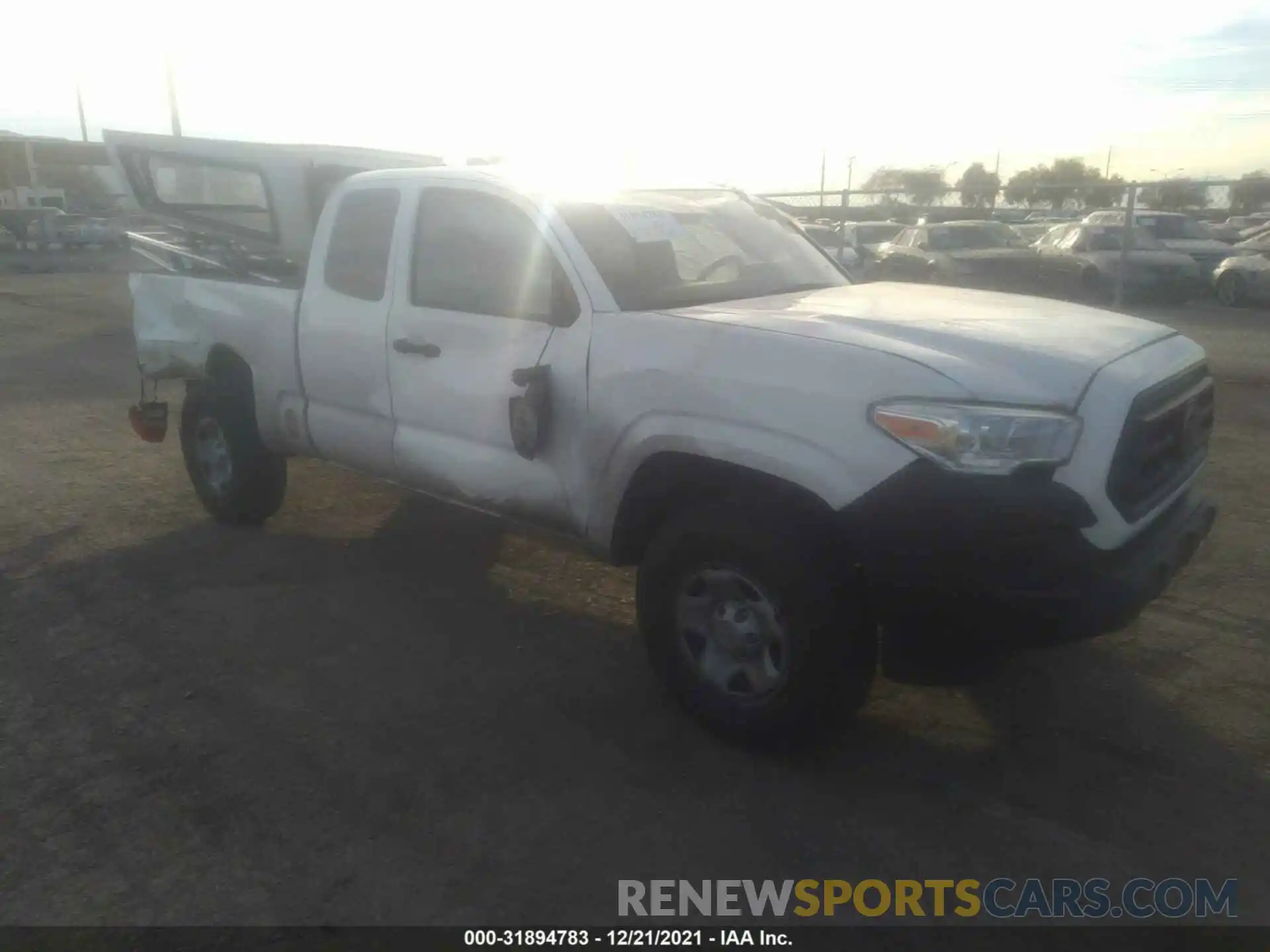 1 Photograph of a damaged car 5TFRX5GN6LX174409 TOYOTA TACOMA 2WD 2020