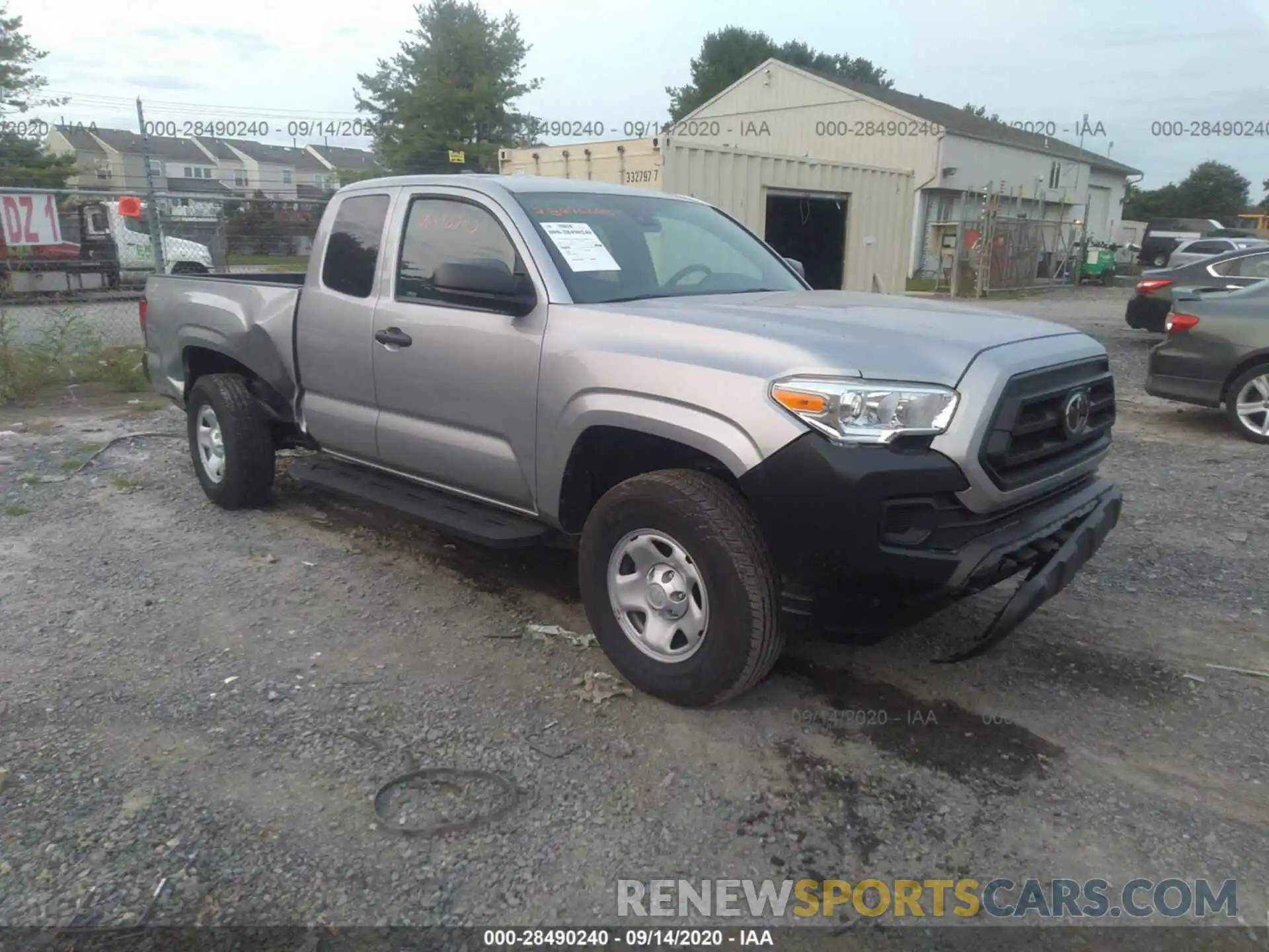 1 Photograph of a damaged car 5TFRX5GN7LX165363 TOYOTA TACOMA 2WD 2020