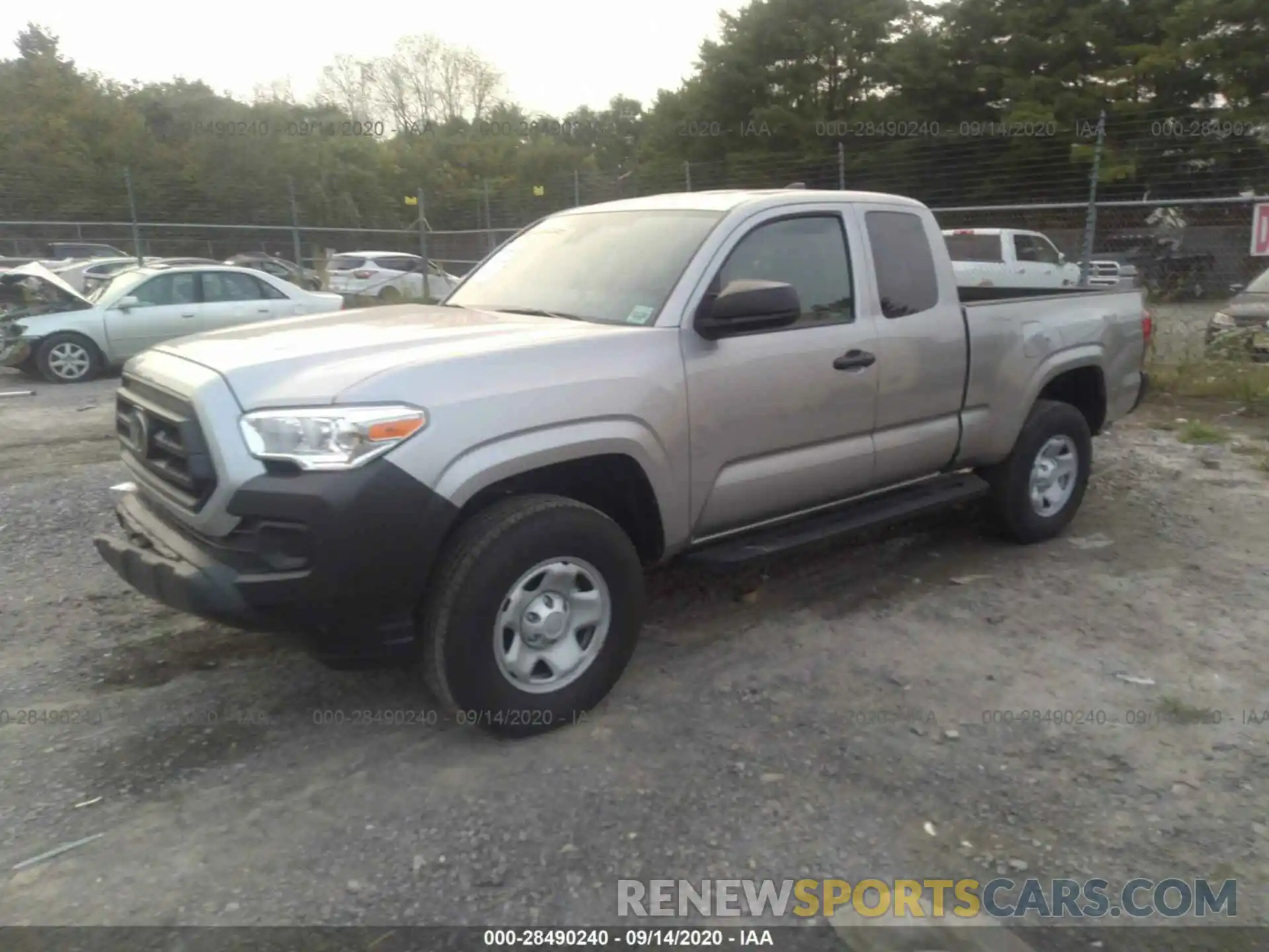 2 Photograph of a damaged car 5TFRX5GN7LX165363 TOYOTA TACOMA 2WD 2020