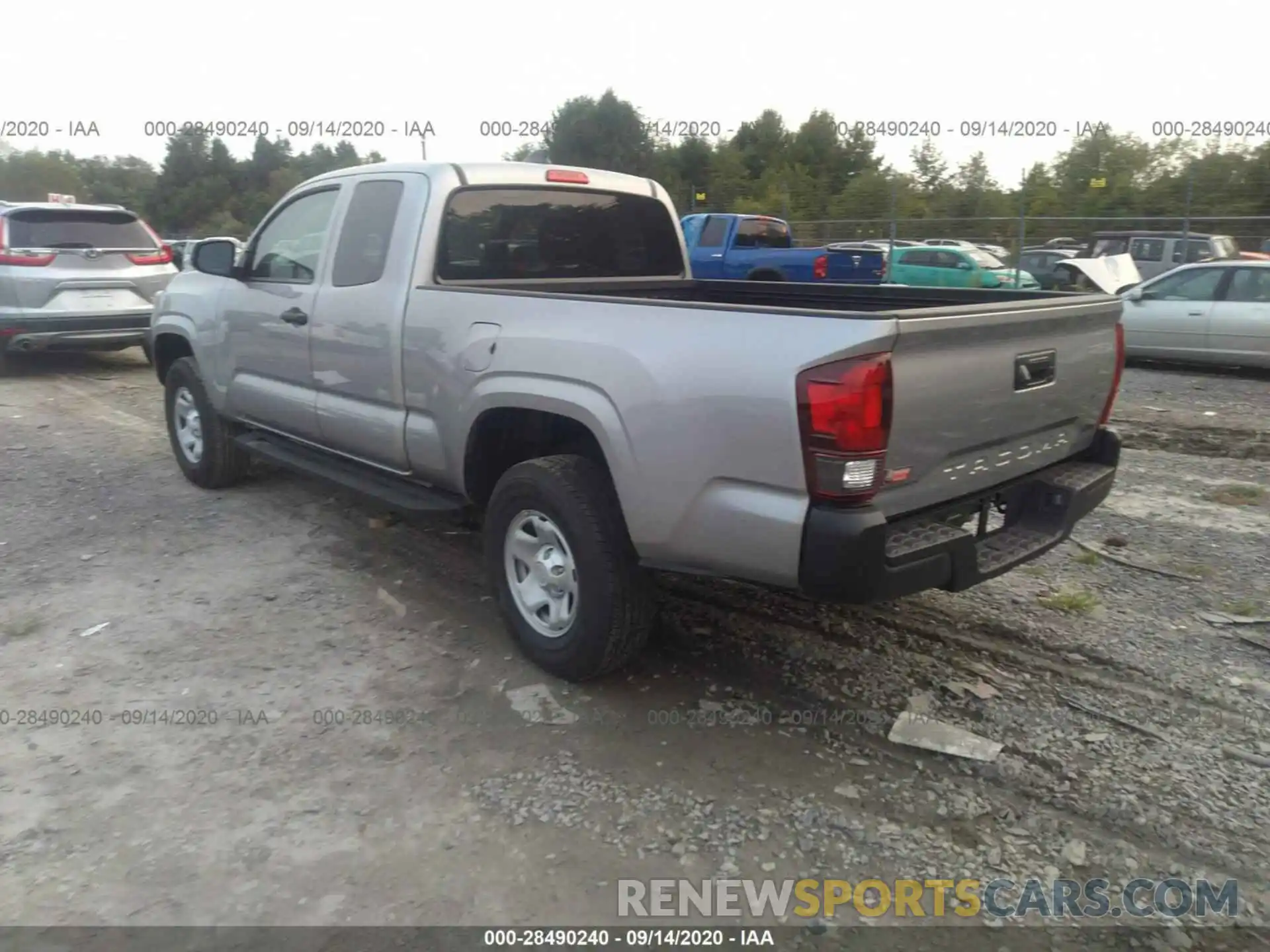 3 Фотография поврежденного автомобиля 5TFRX5GN7LX165363 TOYOTA TACOMA 2WD 2020