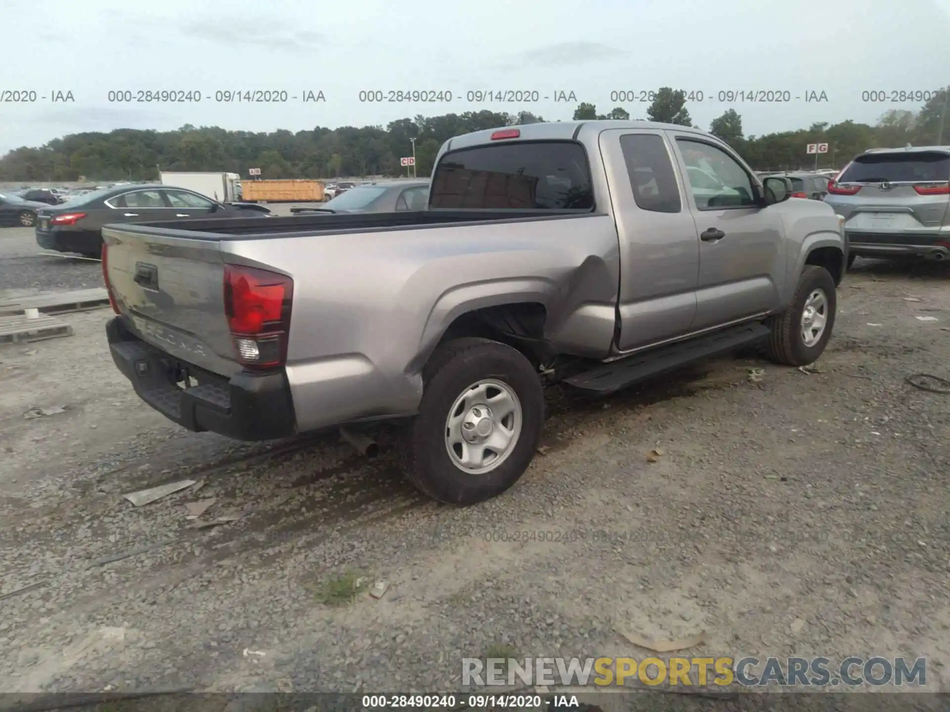 4 Photograph of a damaged car 5TFRX5GN7LX165363 TOYOTA TACOMA 2WD 2020