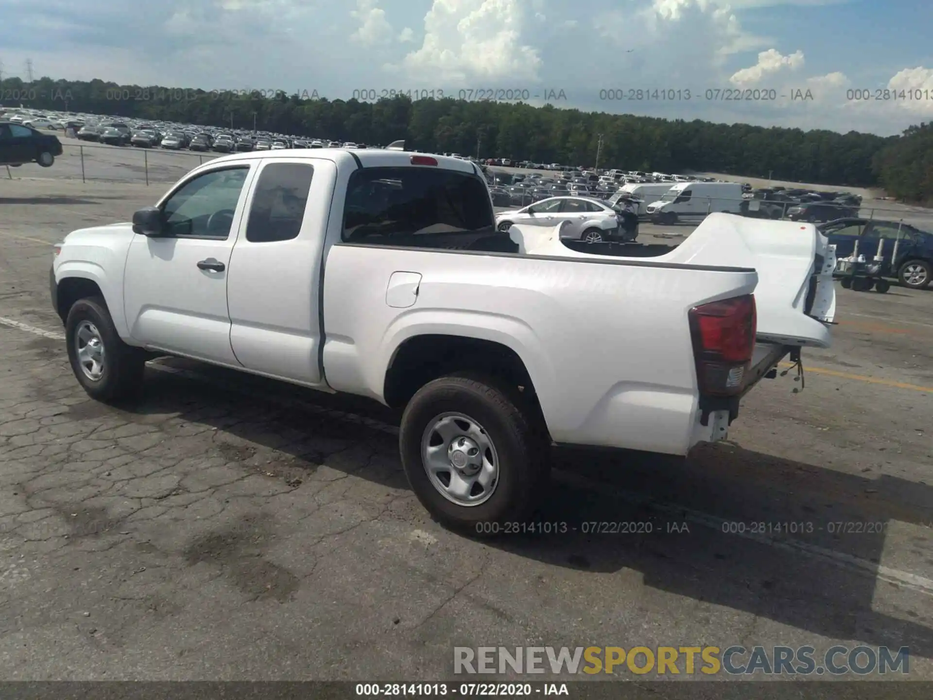 3 Photograph of a damaged car 5TFRX5GN7LX165590 TOYOTA TACOMA 2WD 2020