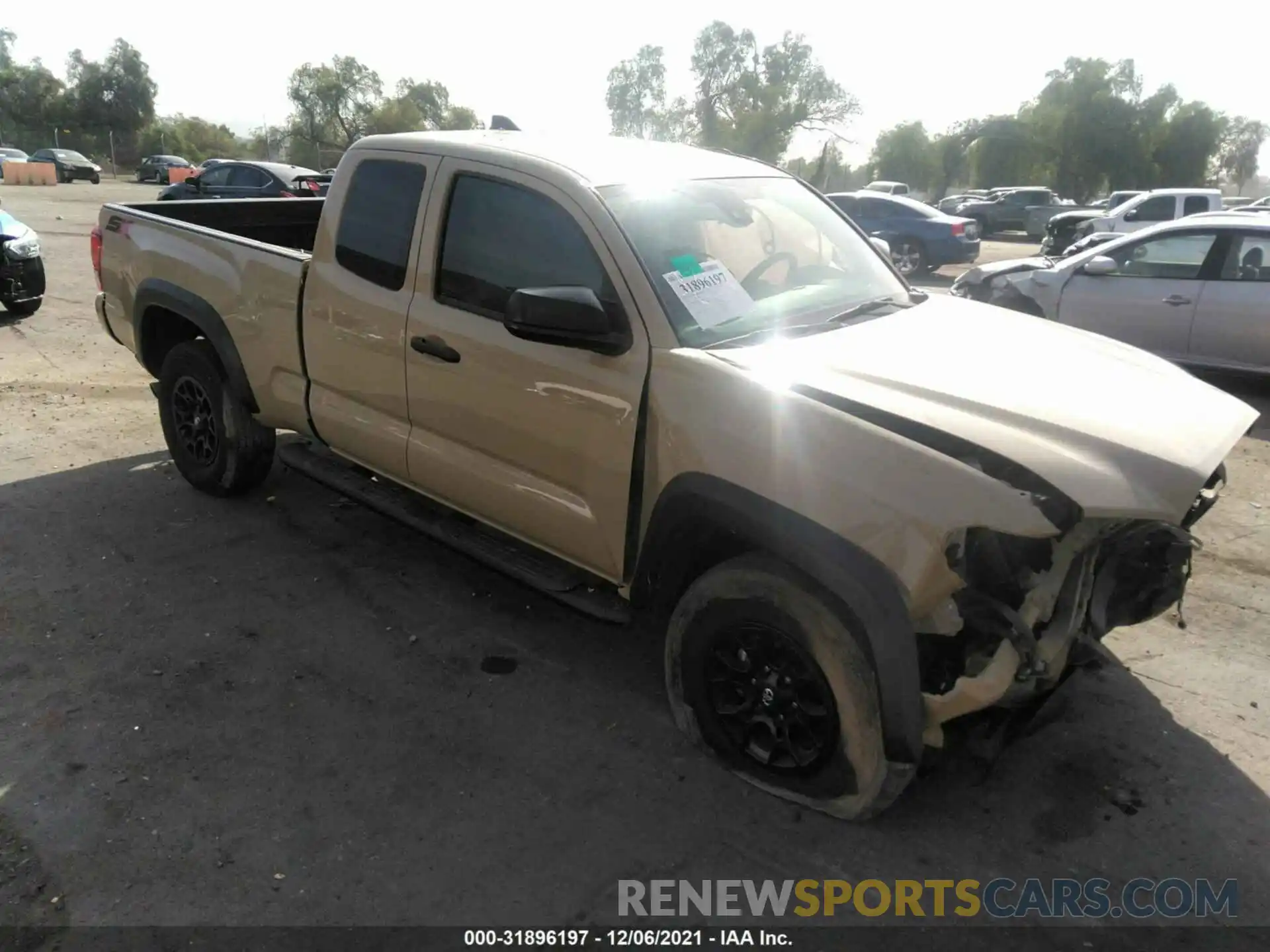 1 Photograph of a damaged car 5TFRX5GN7LX166447 TOYOTA TACOMA 2WD 2020