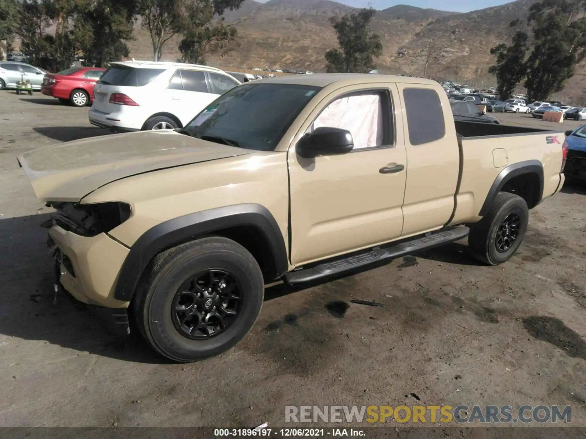 2 Photograph of a damaged car 5TFRX5GN7LX166447 TOYOTA TACOMA 2WD 2020