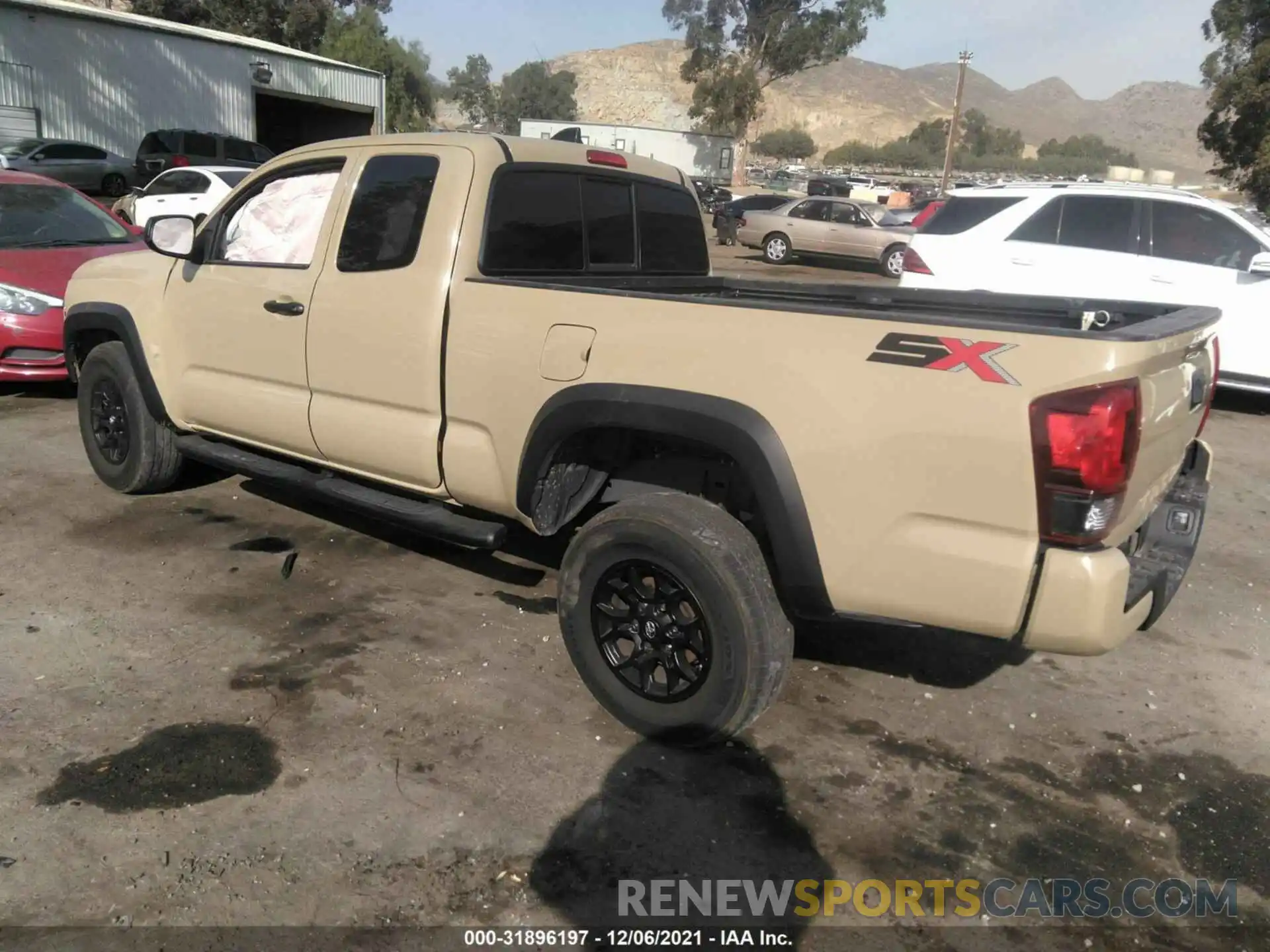 3 Photograph of a damaged car 5TFRX5GN7LX166447 TOYOTA TACOMA 2WD 2020