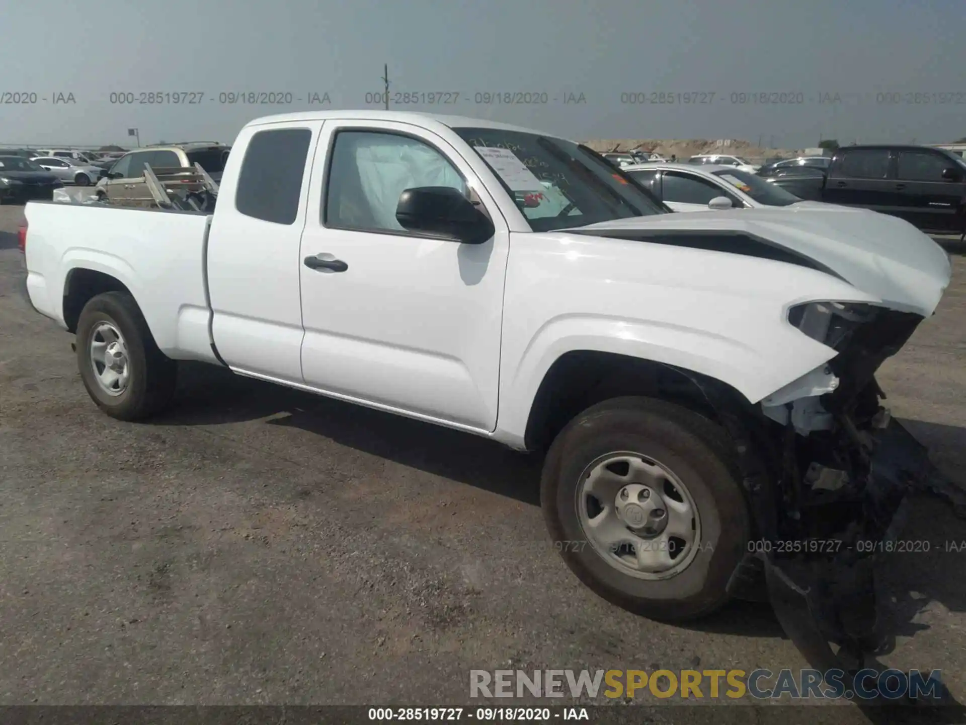 1 Photograph of a damaged car 5TFRX5GN7LX174287 TOYOTA TACOMA 2WD 2020