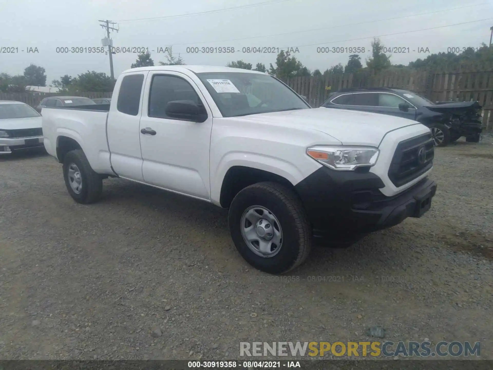 1 Photograph of a damaged car 5TFRX5GN7LX177366 TOYOTA TACOMA 2WD 2020