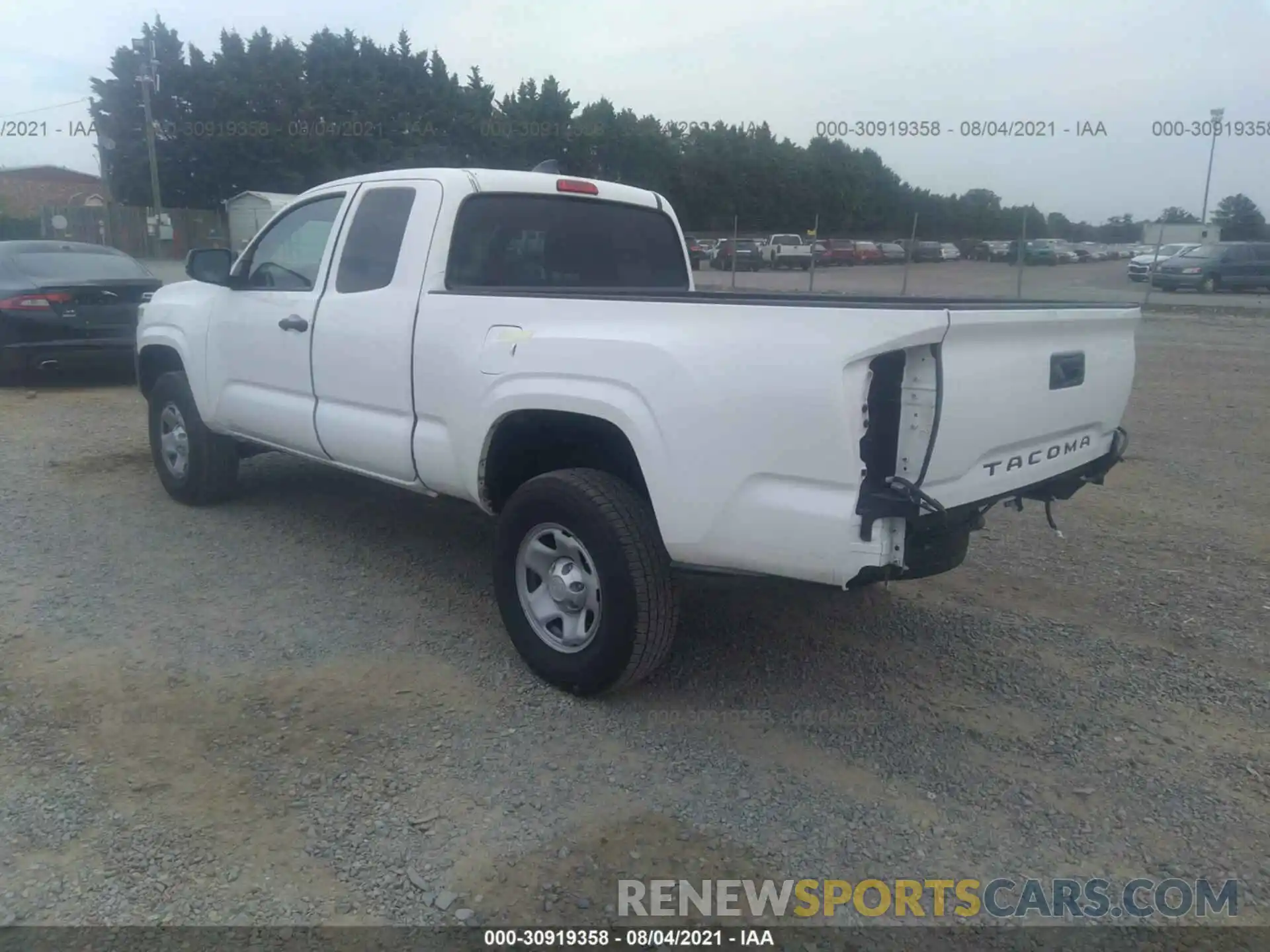 3 Photograph of a damaged car 5TFRX5GN7LX177366 TOYOTA TACOMA 2WD 2020