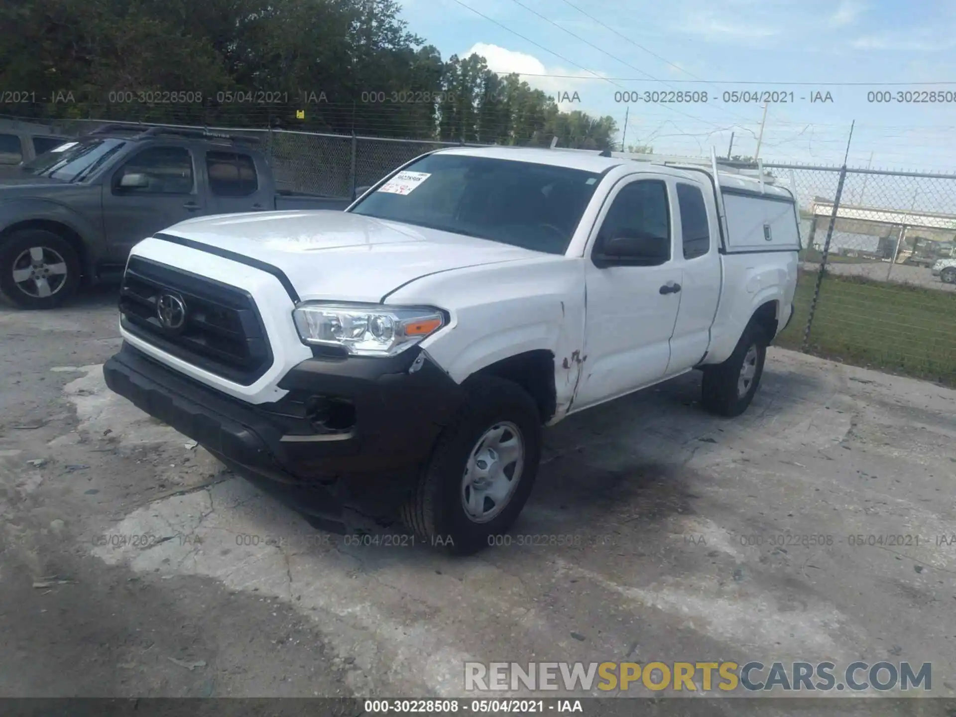 2 Photograph of a damaged car 5TFRX5GN7LX180266 TOYOTA TACOMA 2WD 2020