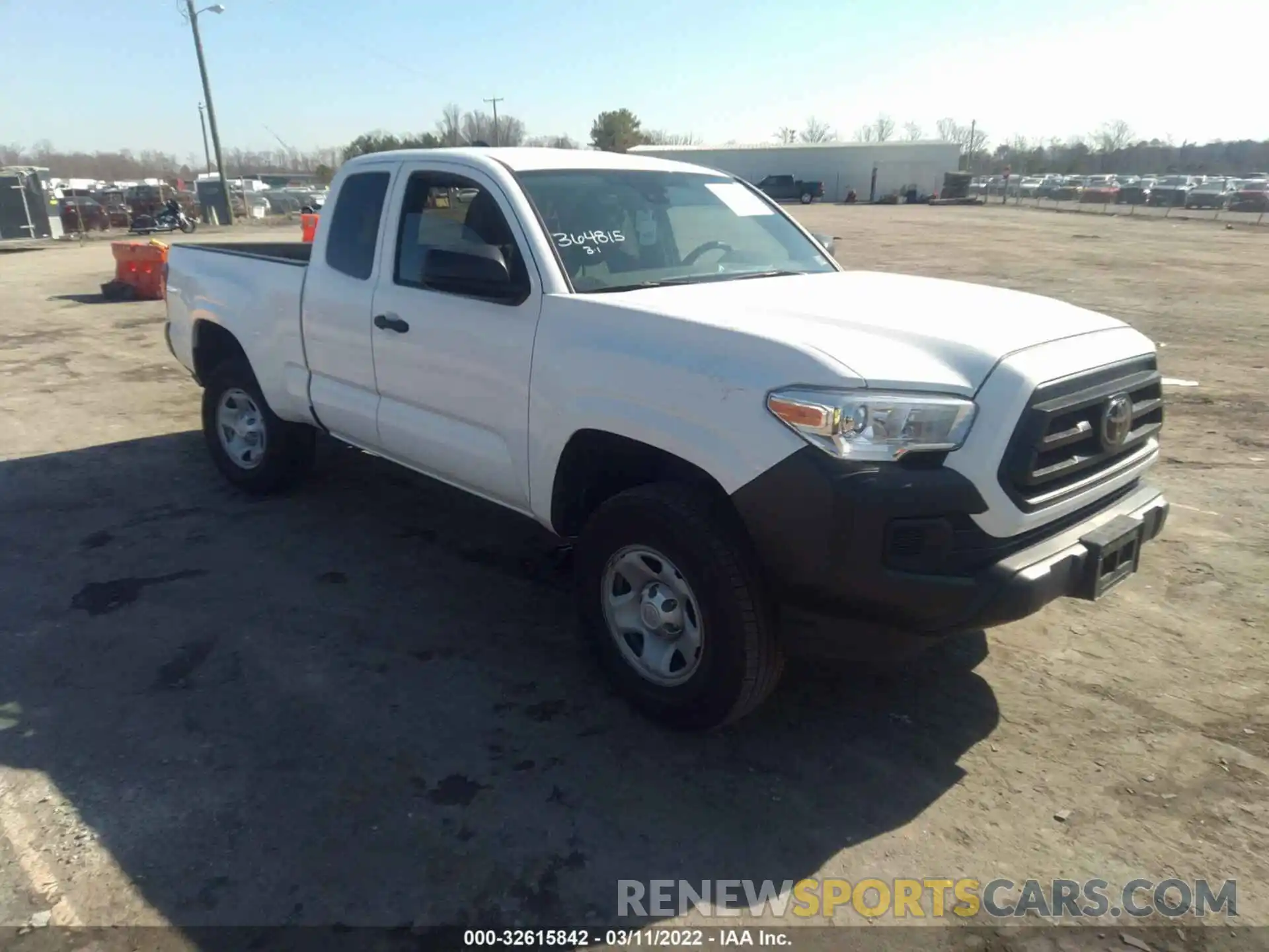 1 Photograph of a damaged car 5TFRX5GN8LX183144 TOYOTA TACOMA 2WD 2020