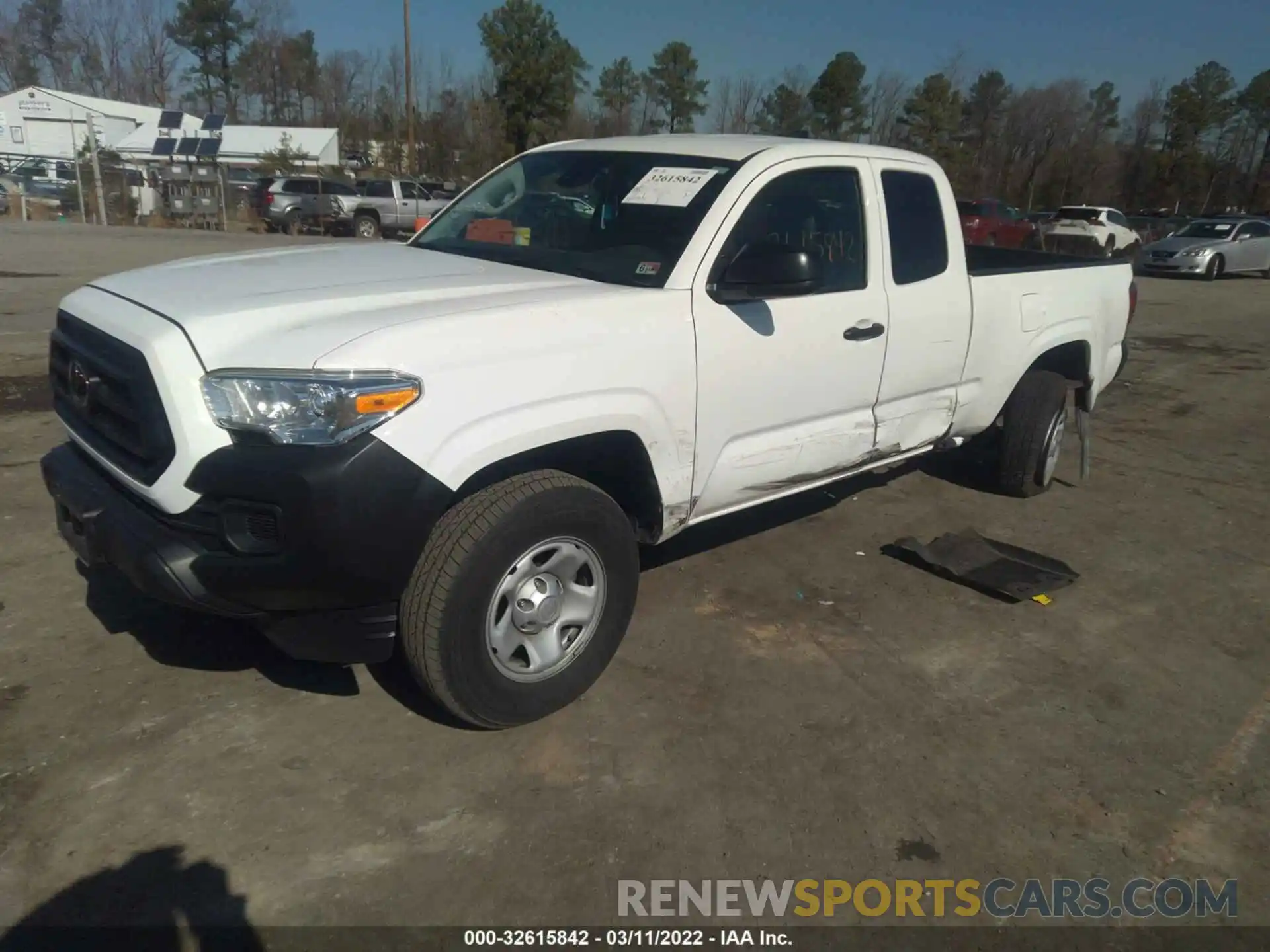 2 Photograph of a damaged car 5TFRX5GN8LX183144 TOYOTA TACOMA 2WD 2020