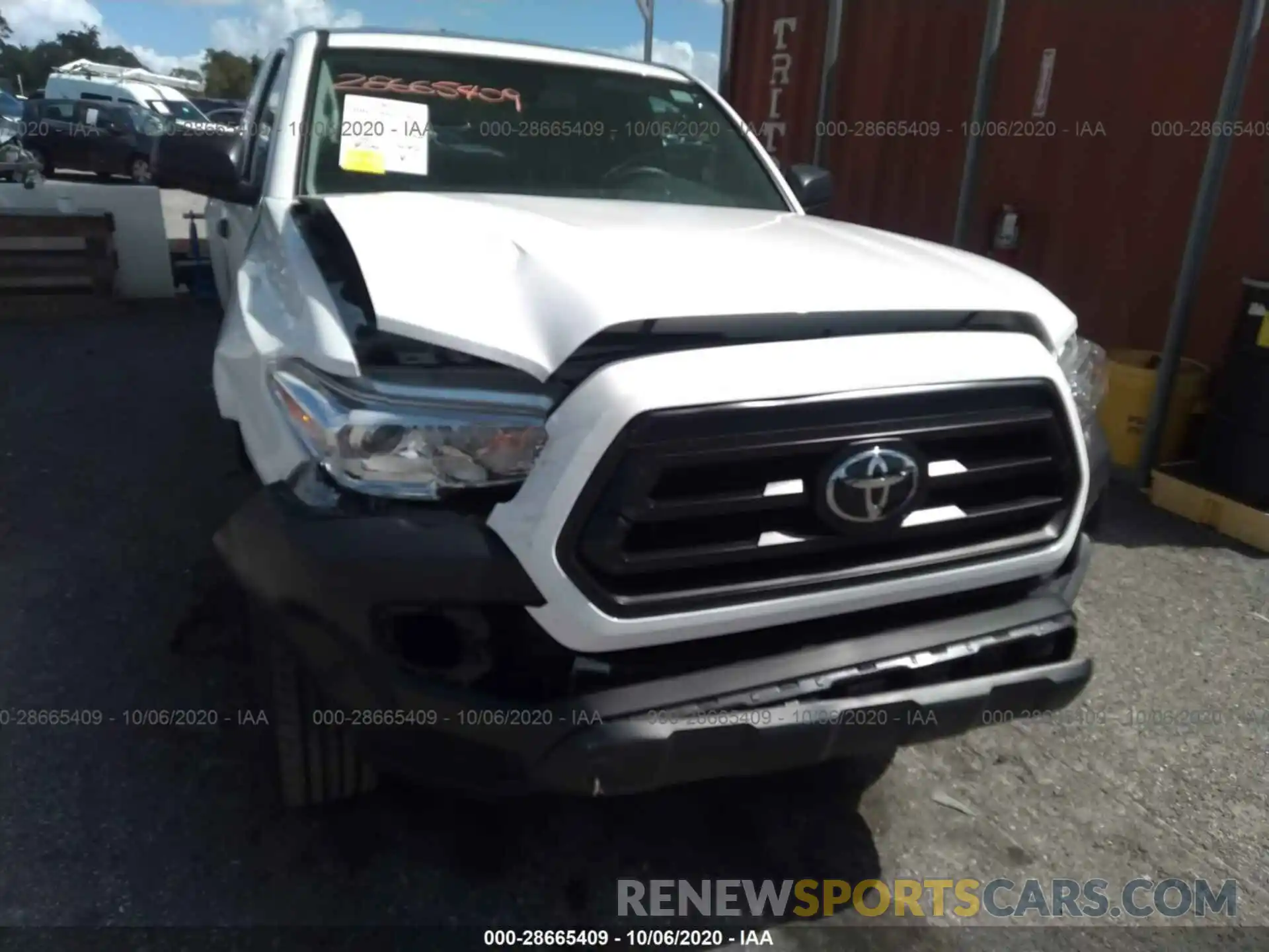 6 Photograph of a damaged car 5TFRX5GN9LX171570 TOYOTA TACOMA 2WD 2020