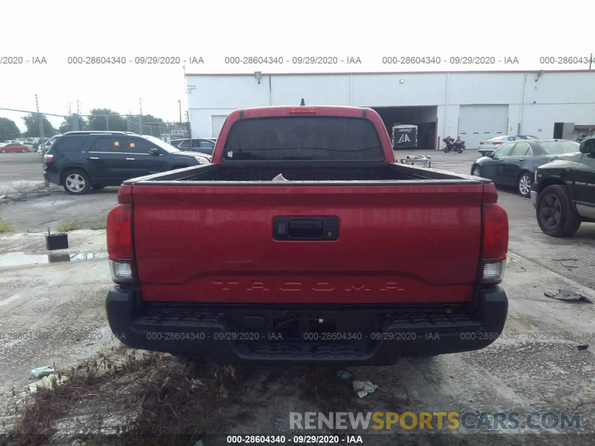 8 Photograph of a damaged car 5TFRX5GN9LX173142 TOYOTA TACOMA 2WD 2020