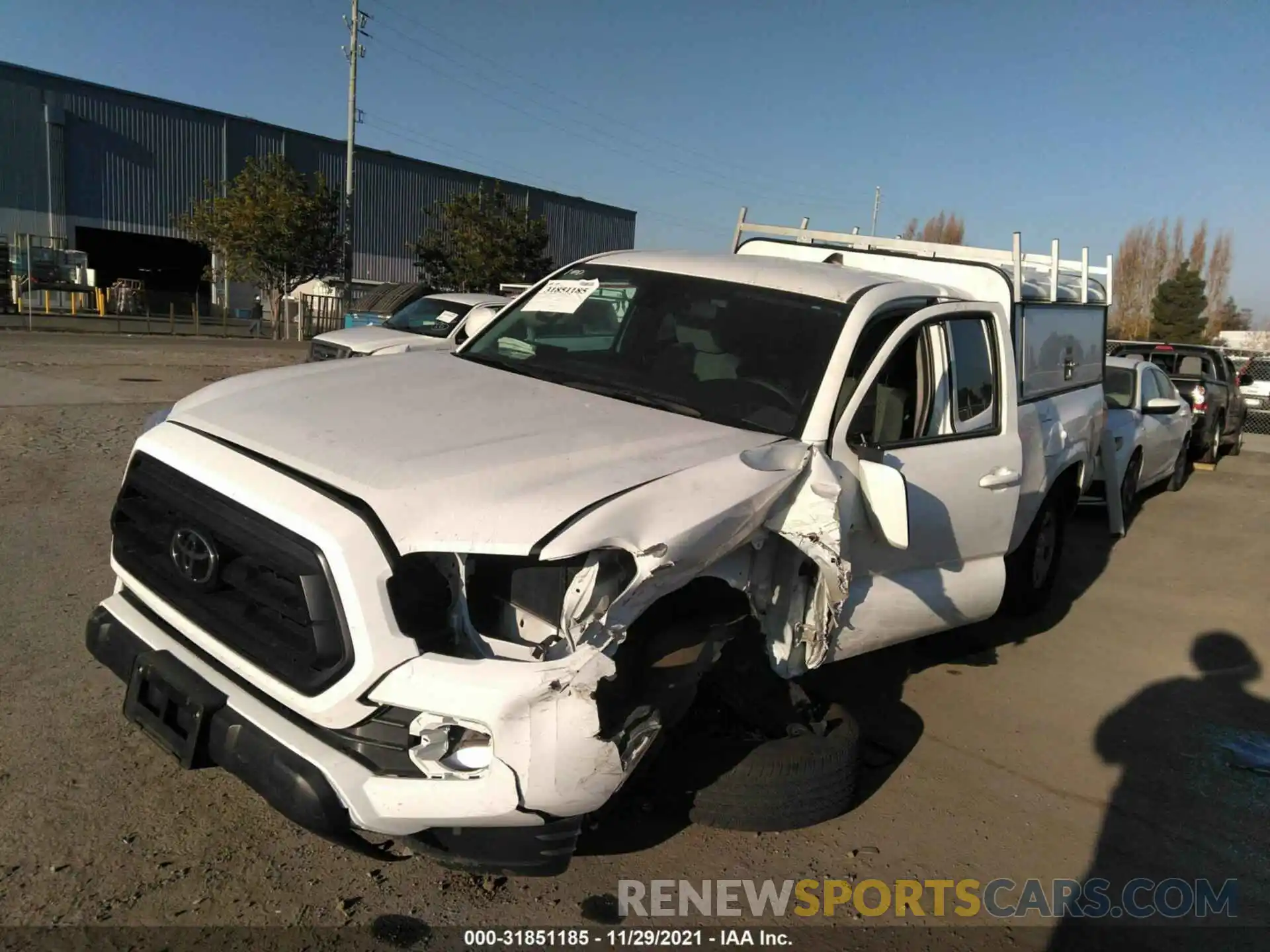 2 Photograph of a damaged car 5TFRX5GNXLX169178 TOYOTA TACOMA 2WD 2020