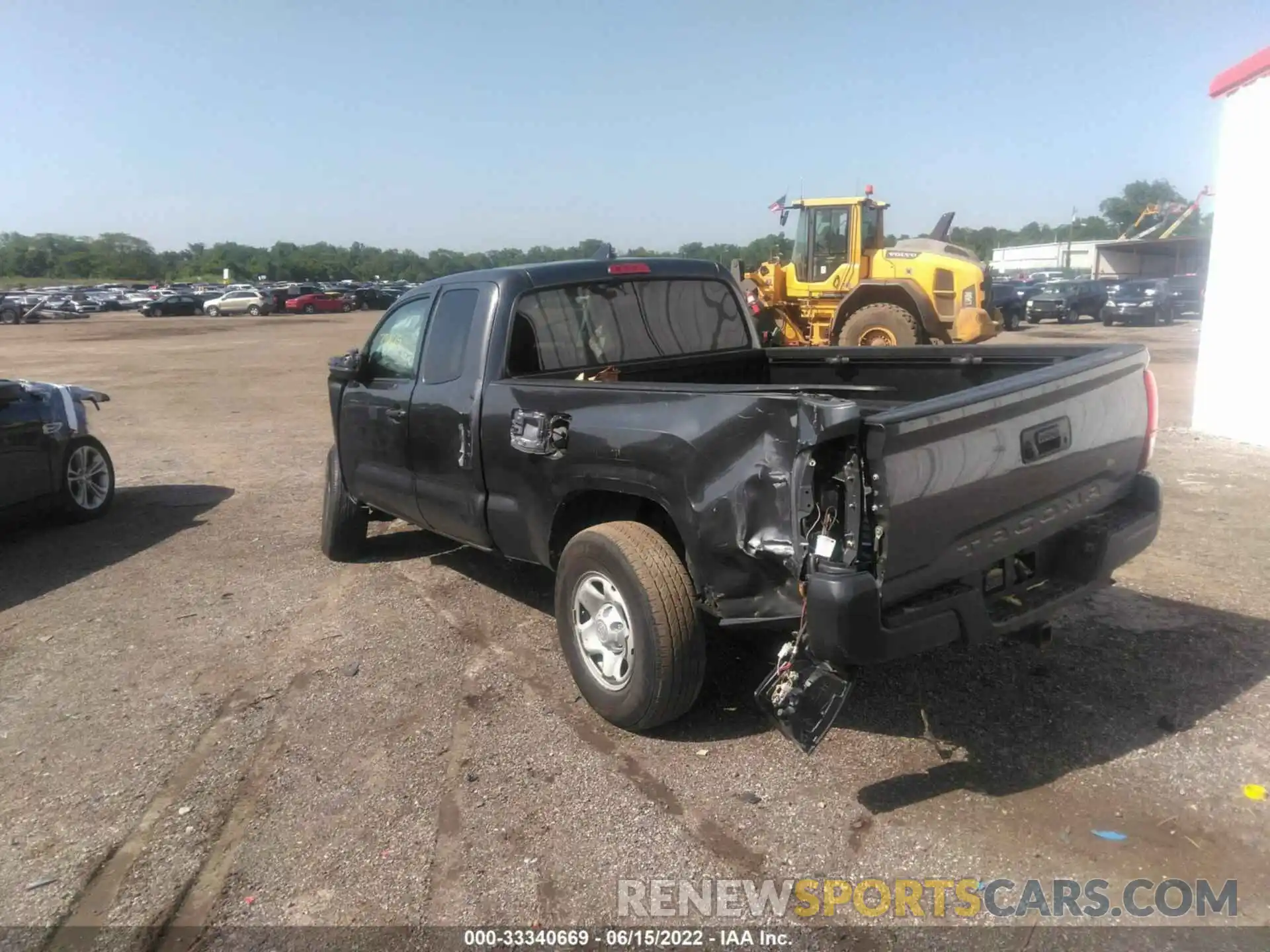 3 Photograph of a damaged car 5TFRX5GNXLX171643 TOYOTA TACOMA 2WD 2020