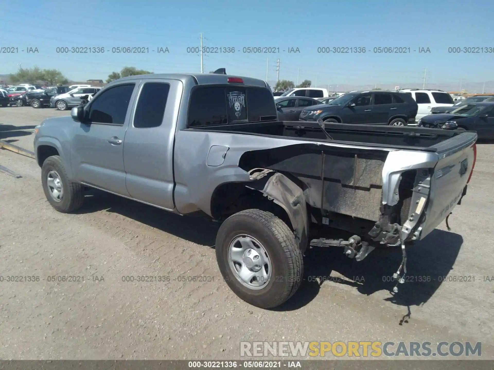 3 Photograph of a damaged car 5TFRX5GNXLX173649 TOYOTA TACOMA 2WD 2020