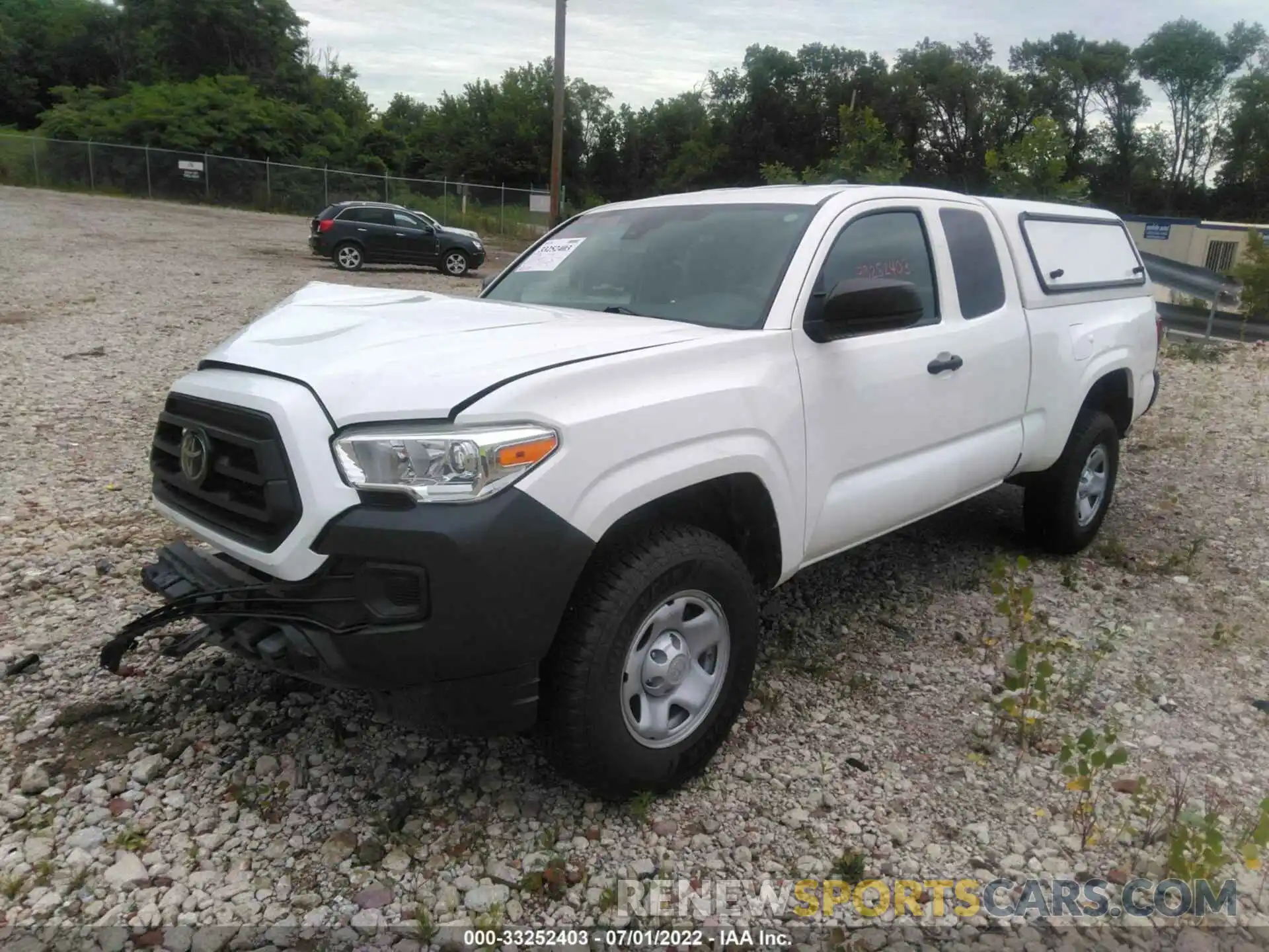 2 Photograph of a damaged car 5TFRX5GNXLX175644 TOYOTA TACOMA 2WD 2020