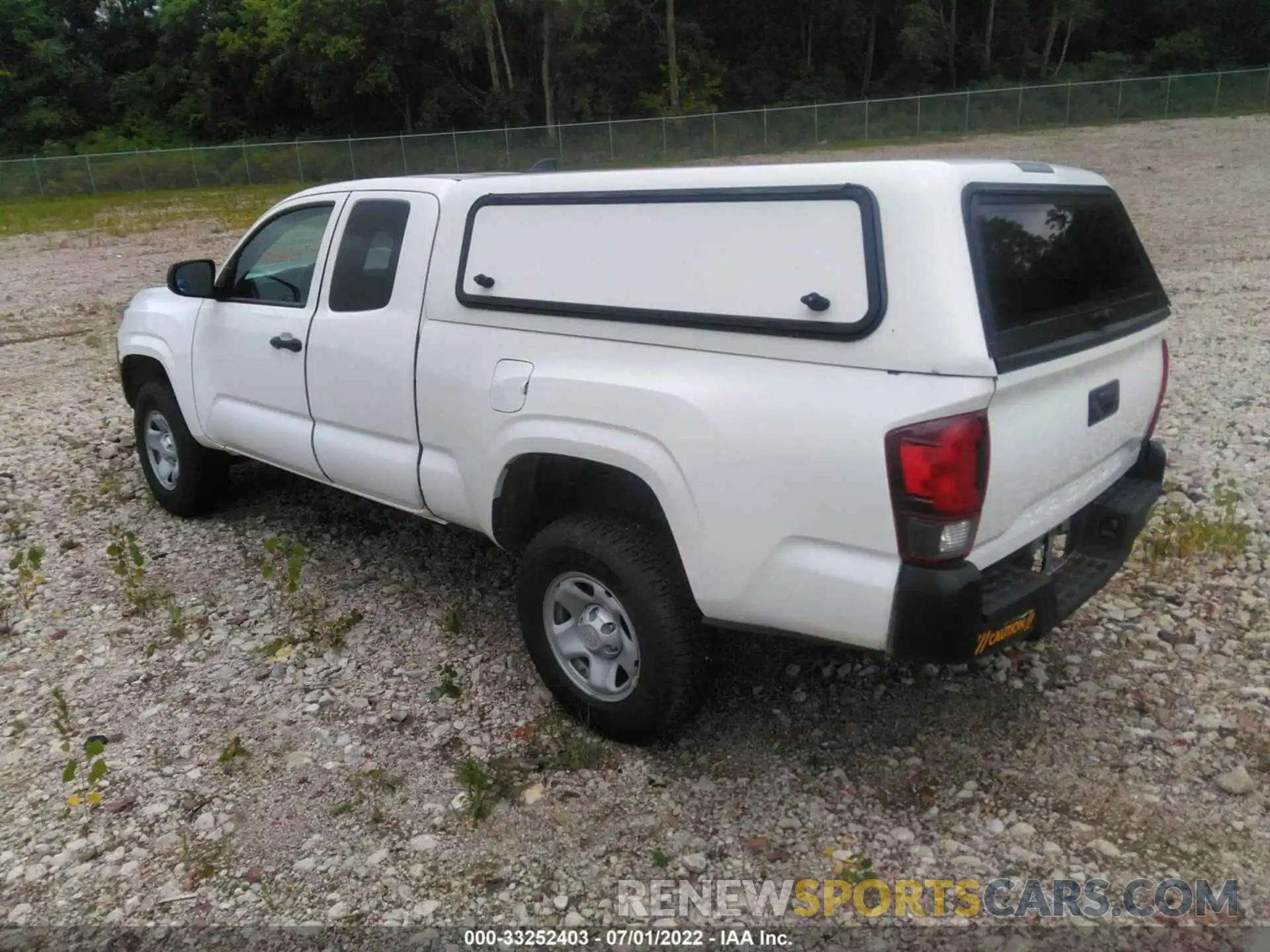 3 Photograph of a damaged car 5TFRX5GNXLX175644 TOYOTA TACOMA 2WD 2020