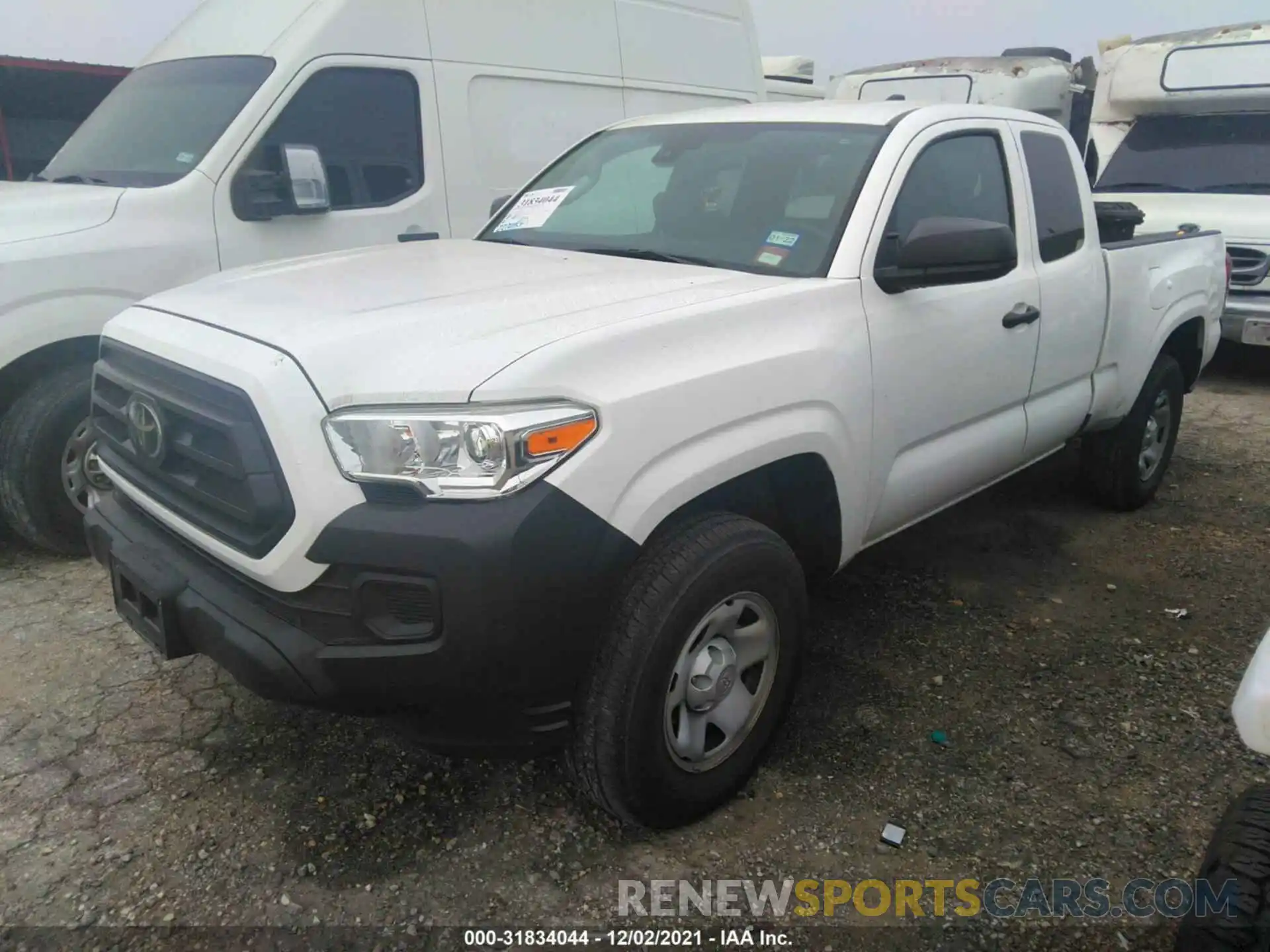 2 Photograph of a damaged car 5TFRX5GNXLX176521 TOYOTA TACOMA 2WD 2020