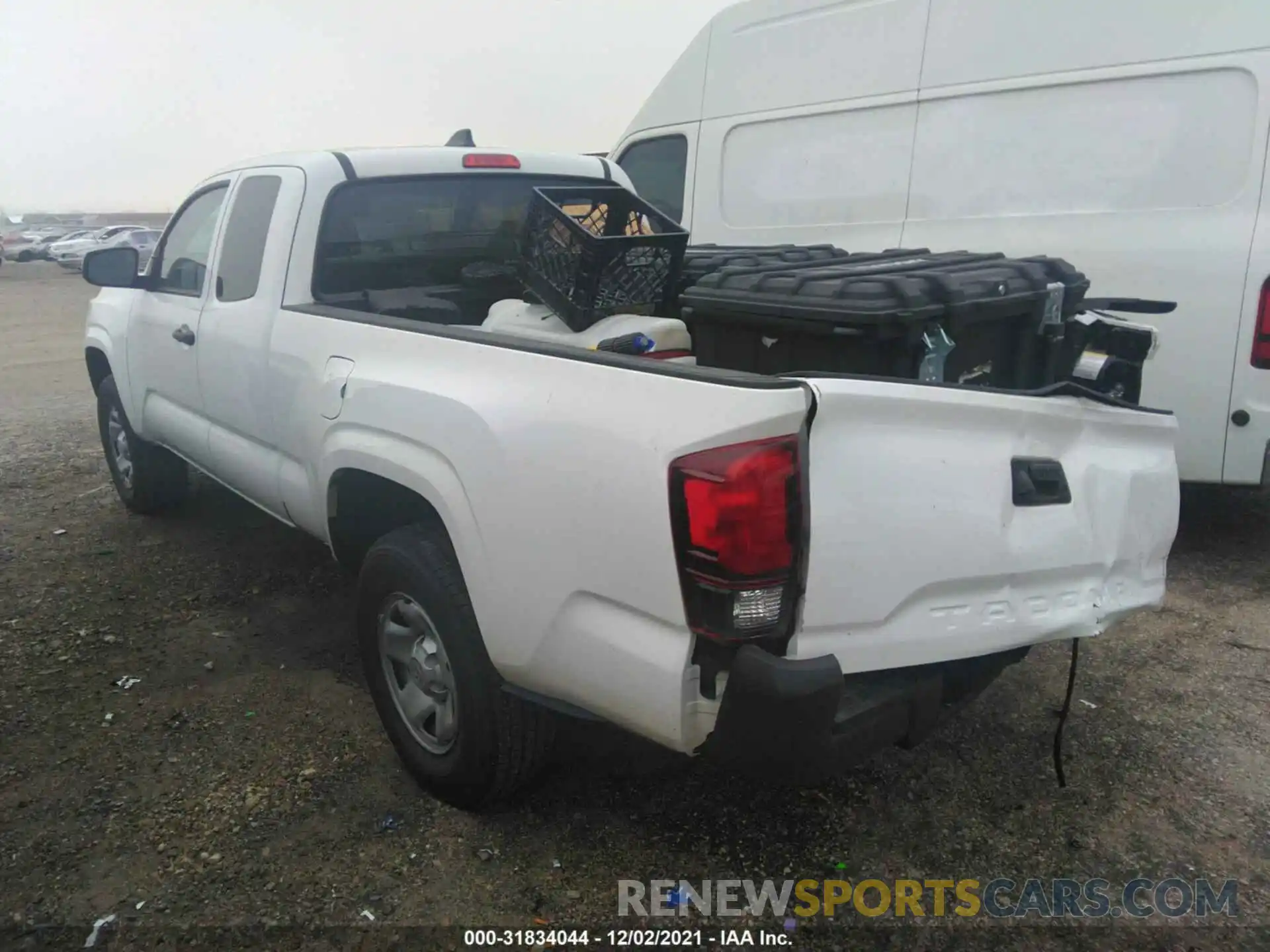 3 Photograph of a damaged car 5TFRX5GNXLX176521 TOYOTA TACOMA 2WD 2020