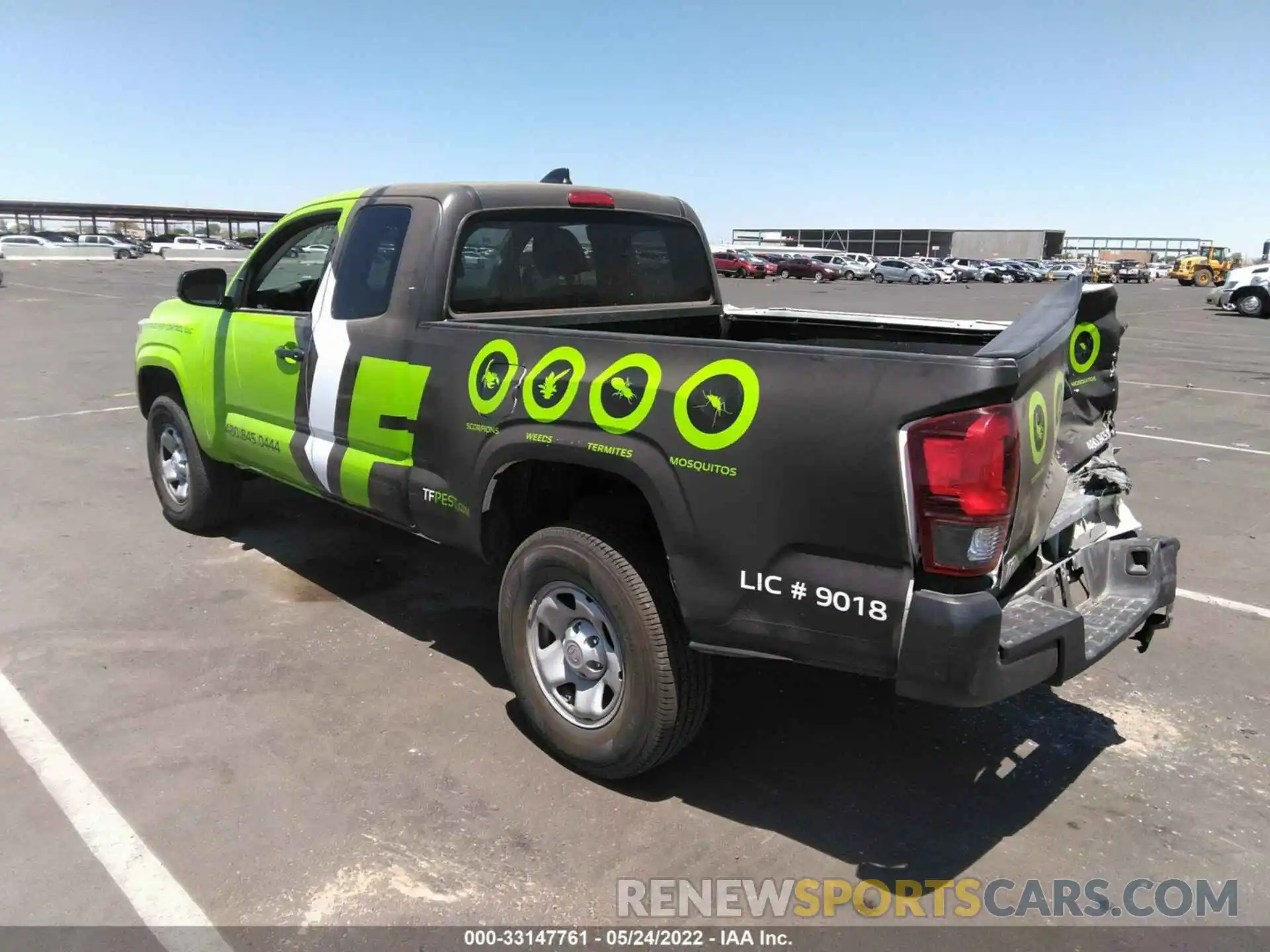 3 Photograph of a damaged car 5TFRX5GNXLX183209 TOYOTA TACOMA 2WD 2020