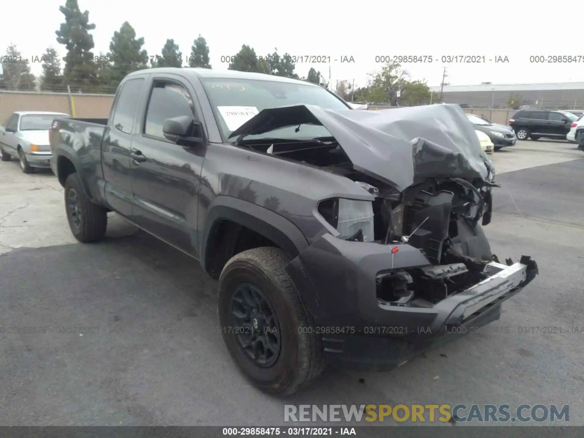 1 Photograph of a damaged car 5TFRZ5CN6LX089425 TOYOTA TACOMA 2WD 2020