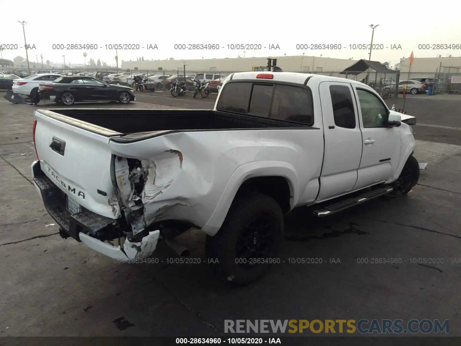 4 Фотография поврежденного автомобиля 5TFRZ5CN8LX089636 TOYOTA TACOMA 2WD 2020