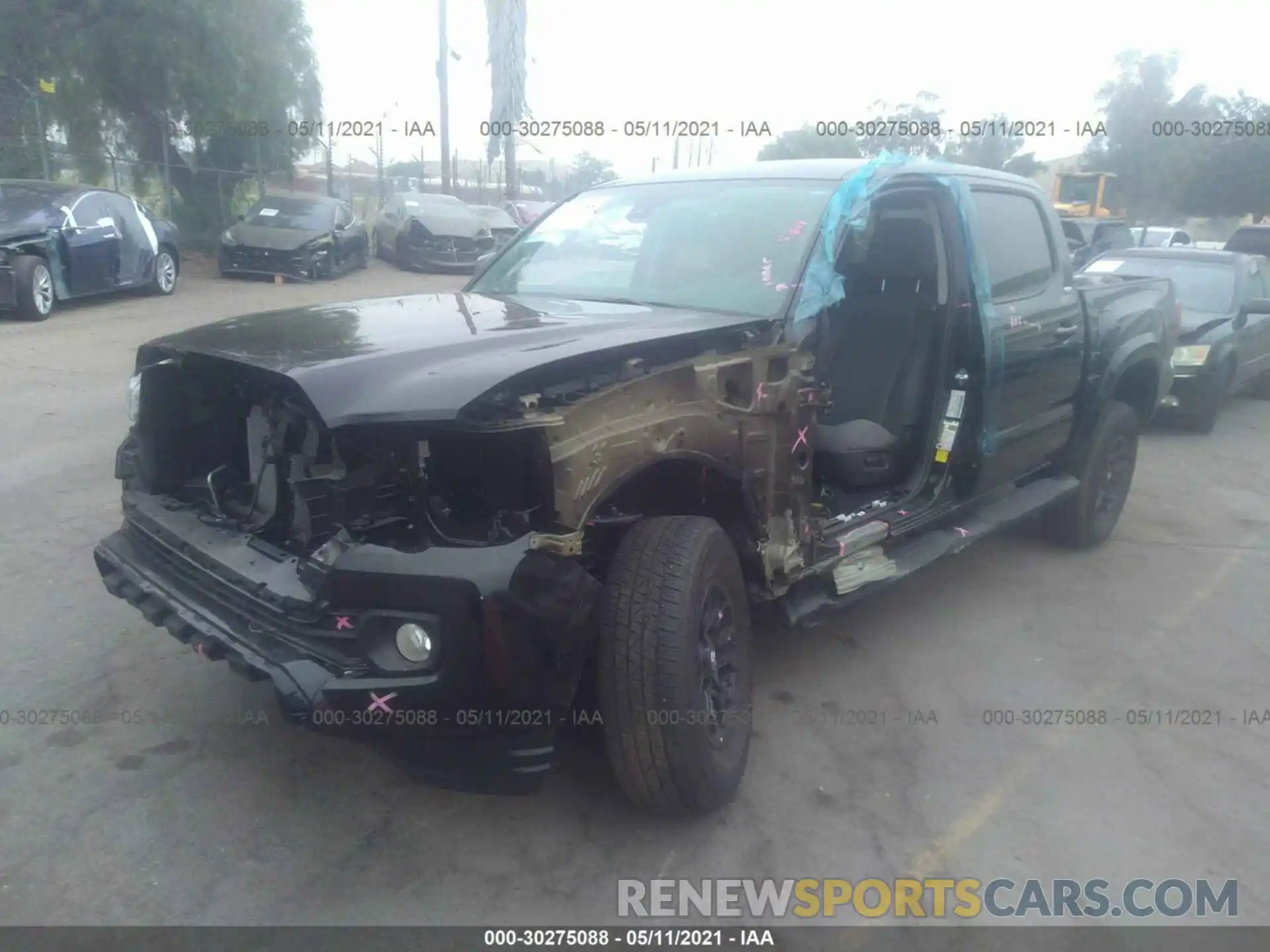 2 Photograph of a damaged car 3TMAZ5CN0MM145248 TOYOTA TACOMA 2WD 2021