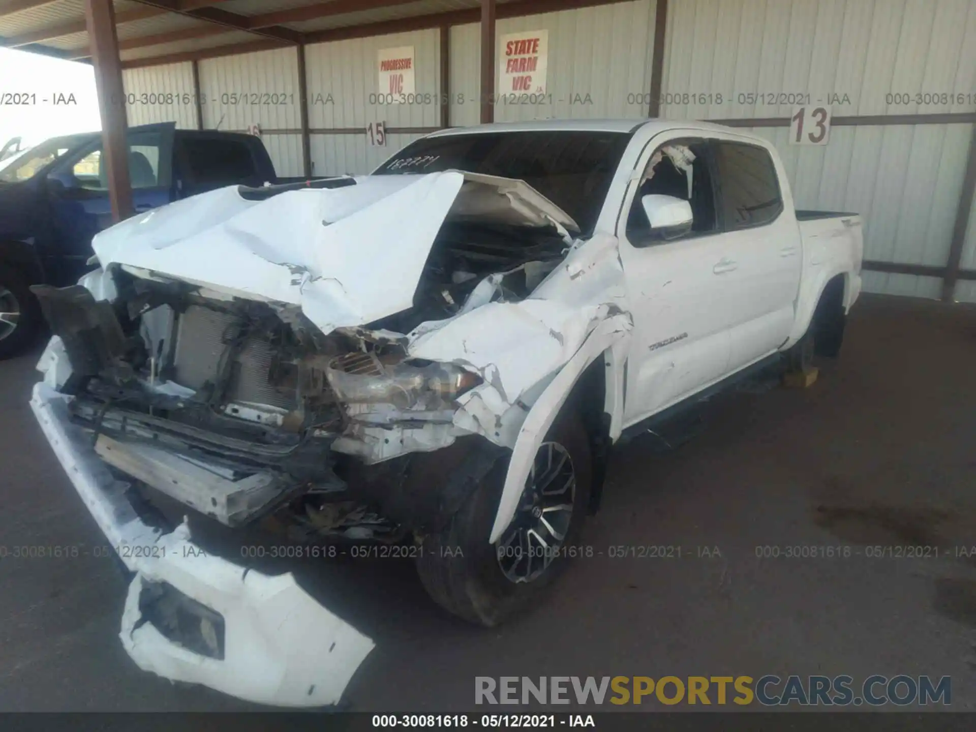 2 Photograph of a damaged car 3TMAZ5CN1MM143766 TOYOTA TACOMA 2WD 2021