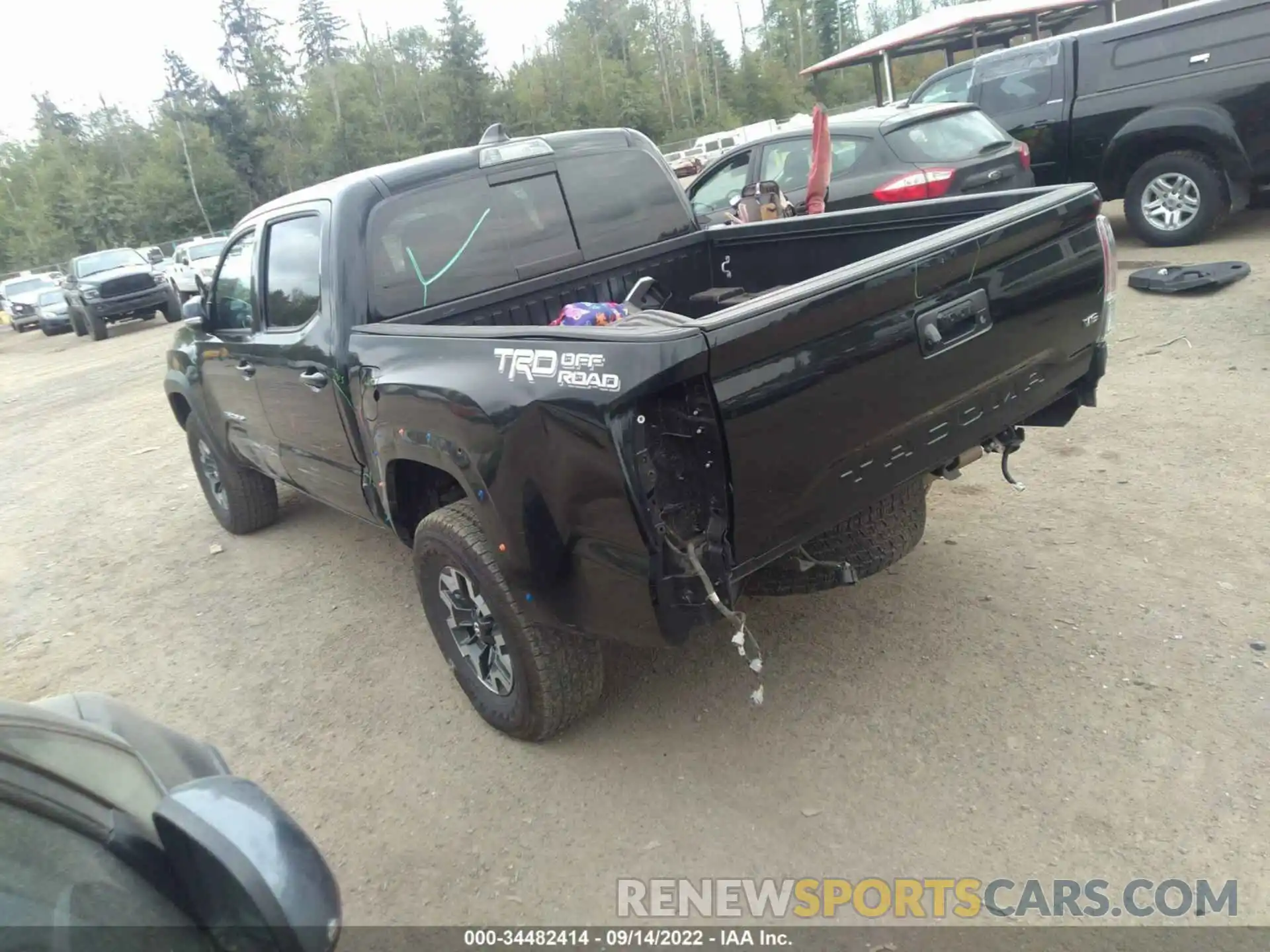 3 Photograph of a damaged car 3TMAZ5CN1MM145985 TOYOTA TACOMA 2WD 2021