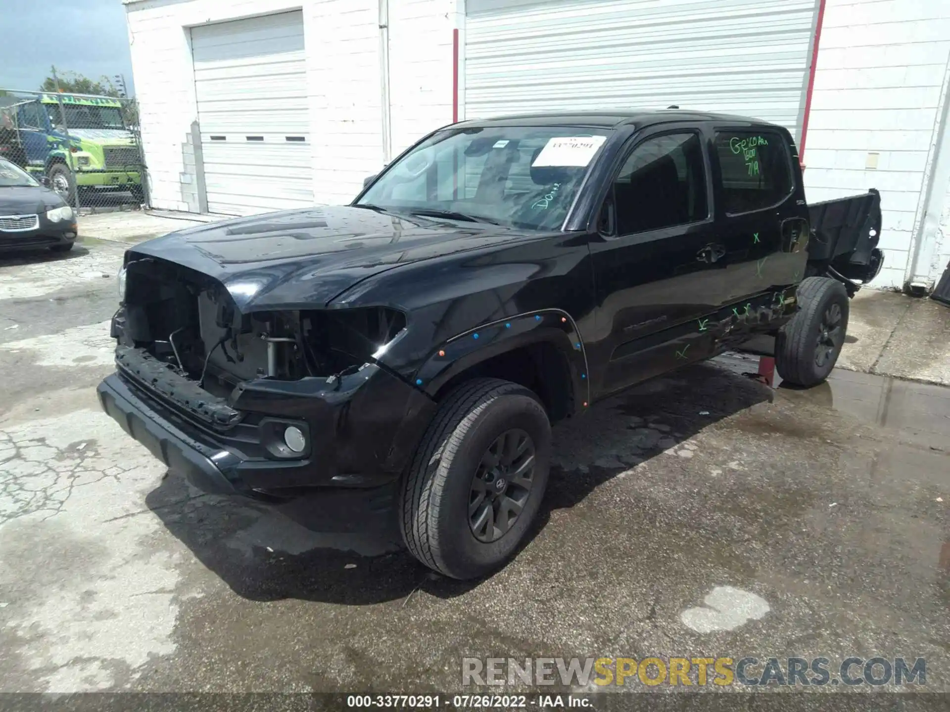 2 Photograph of a damaged car 3TMAZ5CN1MM153052 TOYOTA TACOMA 2WD 2021