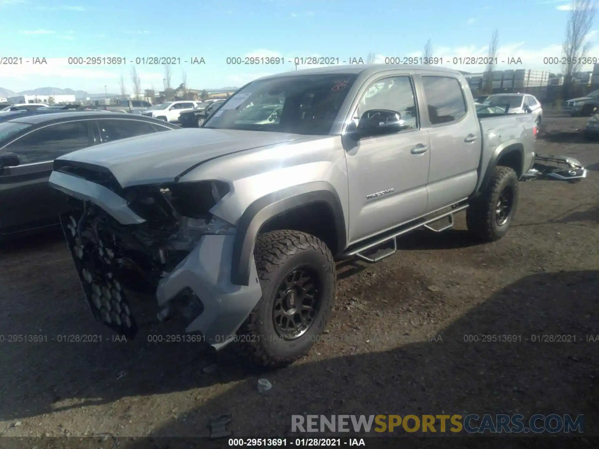 2 Photograph of a damaged car 3TMAZ5CN3MM143929 TOYOTA TACOMA 2WD 2021