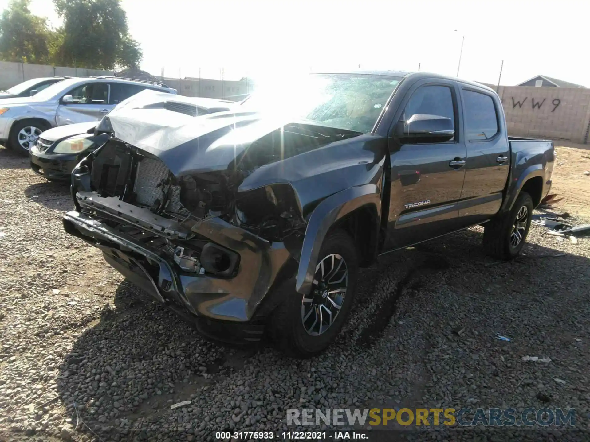 2 Photograph of a damaged car 3TMAZ5CN3MM150993 TOYOTA TACOMA 2WD 2021